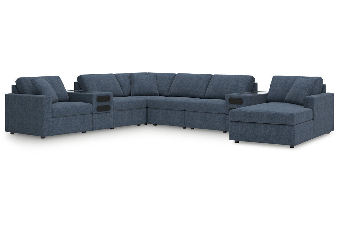 Modmax Ink 8-Piece Sectional with Audio System and Chaise - - Luna Furniture