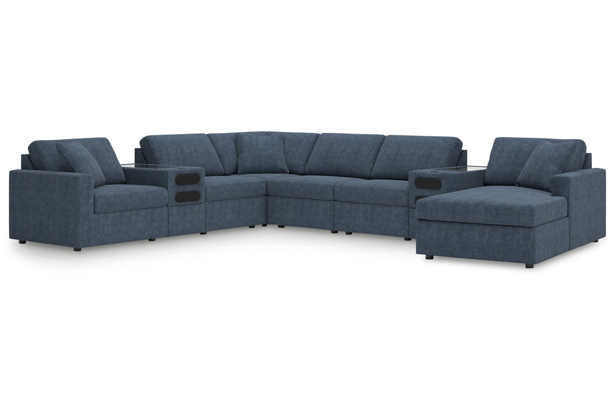 Modmax Ink 8-Piece Sectional with Audio System and Chaise - - Luna Furniture