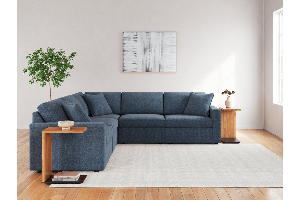 Modmax Ink 5-Piece Sectional and Swivel Glider Recliner - - Luna Furniture
