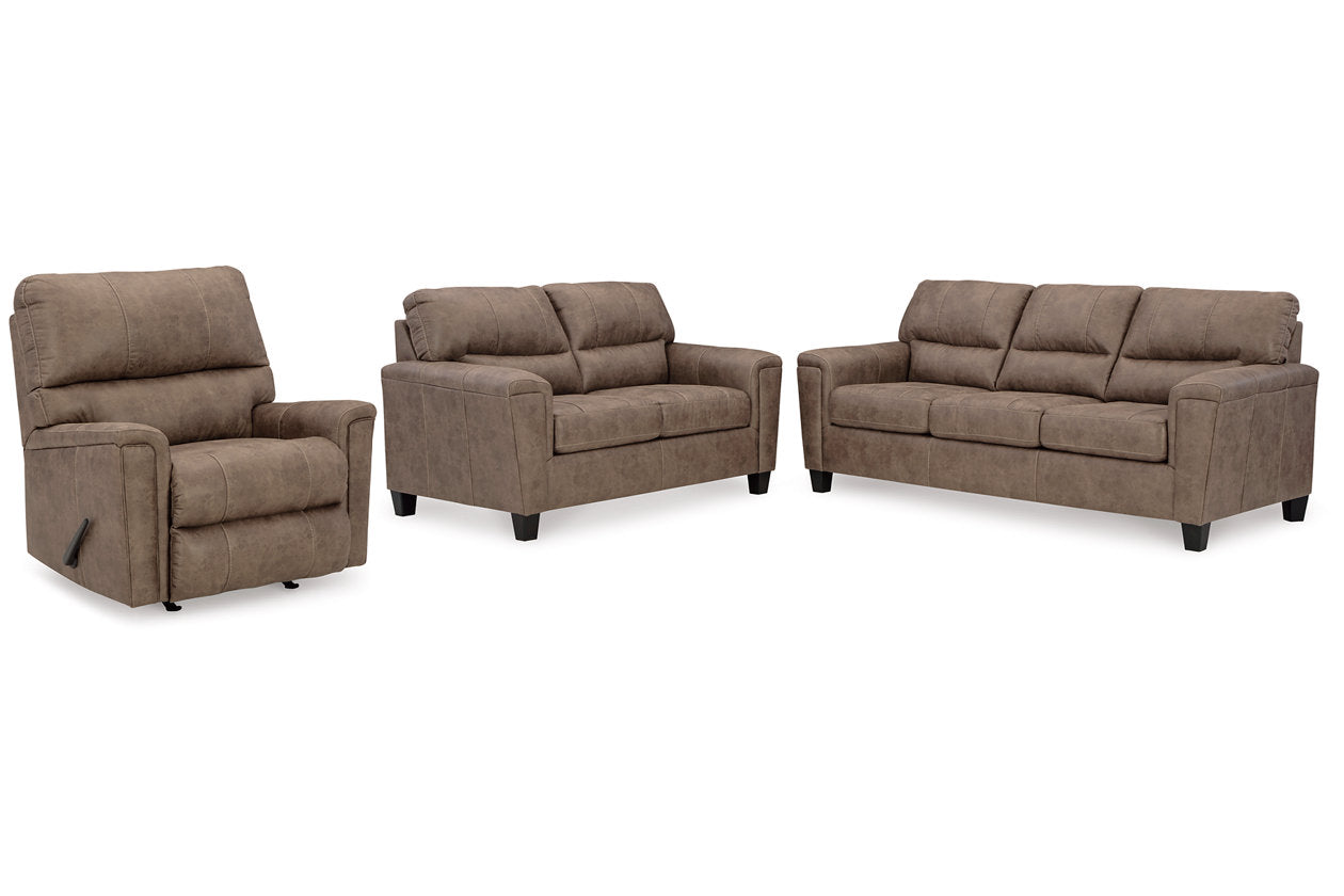 Navi Sofa, Loveseat and Recliner - Ashley - Luna Furniture