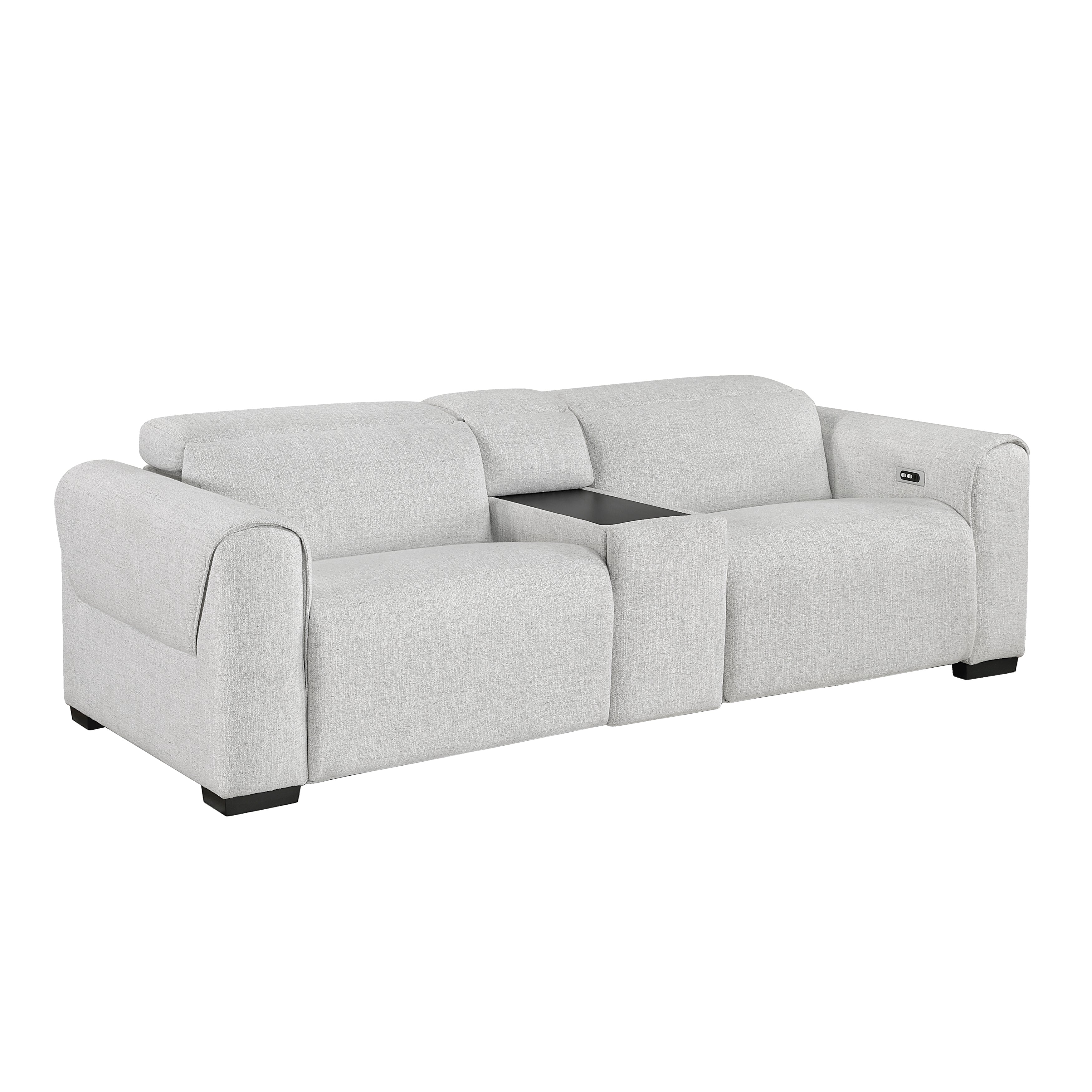 9455CLD-2CNPWH* (3)Power Double Reclining Love Seat with Center Console and Power Headrests, Charging Ports - 9455CLD-2CNPWH*