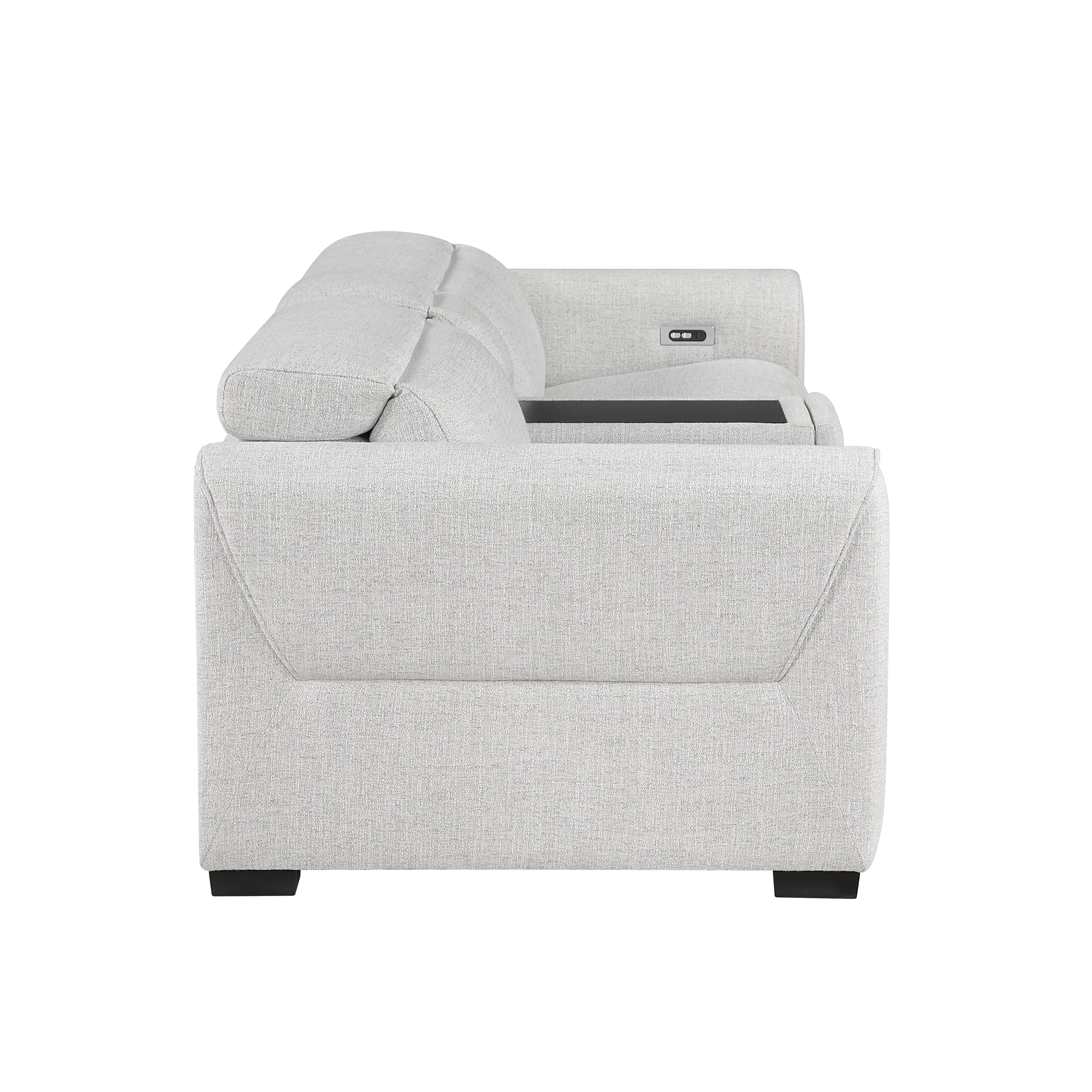 9455CLD-2CNPWH* (3)Power Double Reclining Love Seat with Center Console and Power Headrests, Charging Ports - 9455CLD-2CNPWH*