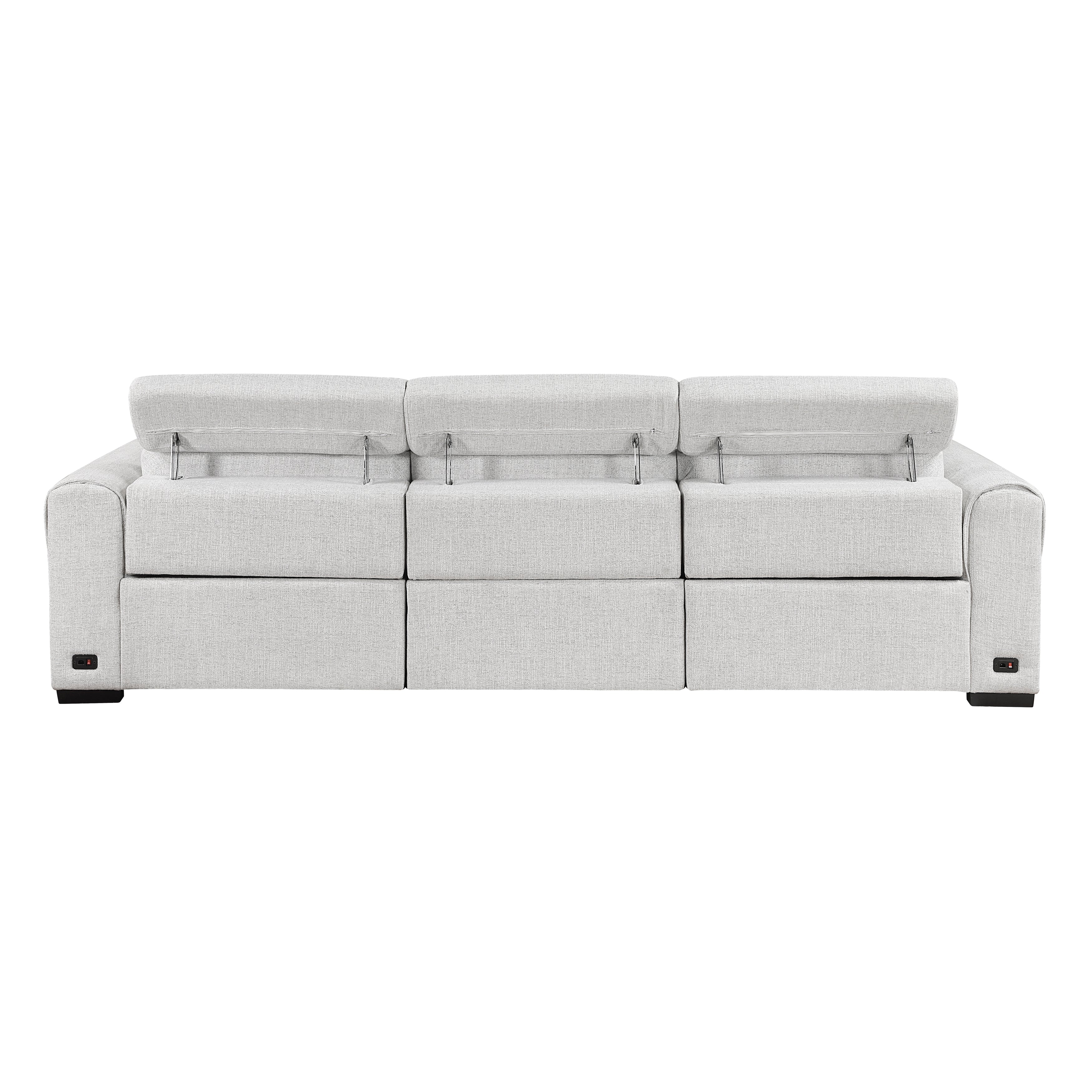 9455CLD-3PWH* (3)Power Double Reclining Sofa with Power Headrests, Charging Ports - 9455CLD-3PWH*
