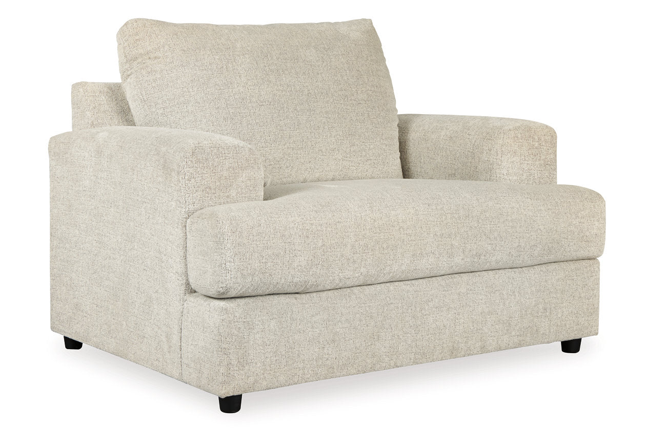 Soletren Stone Chair and Ottoman - Ashley - Luna Furniture