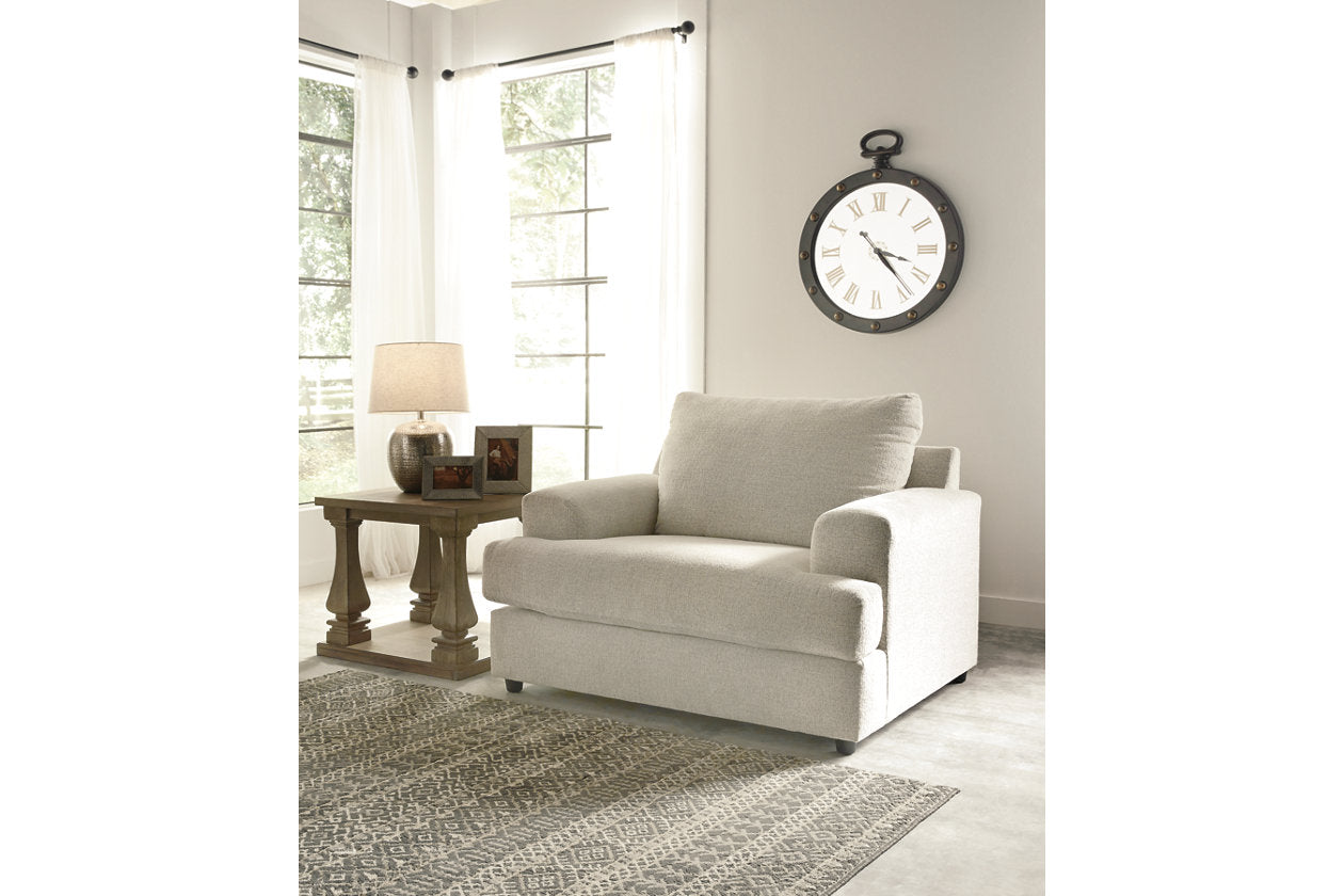 Soletren Stone Chair and Ottoman - Ashley - Luna Furniture