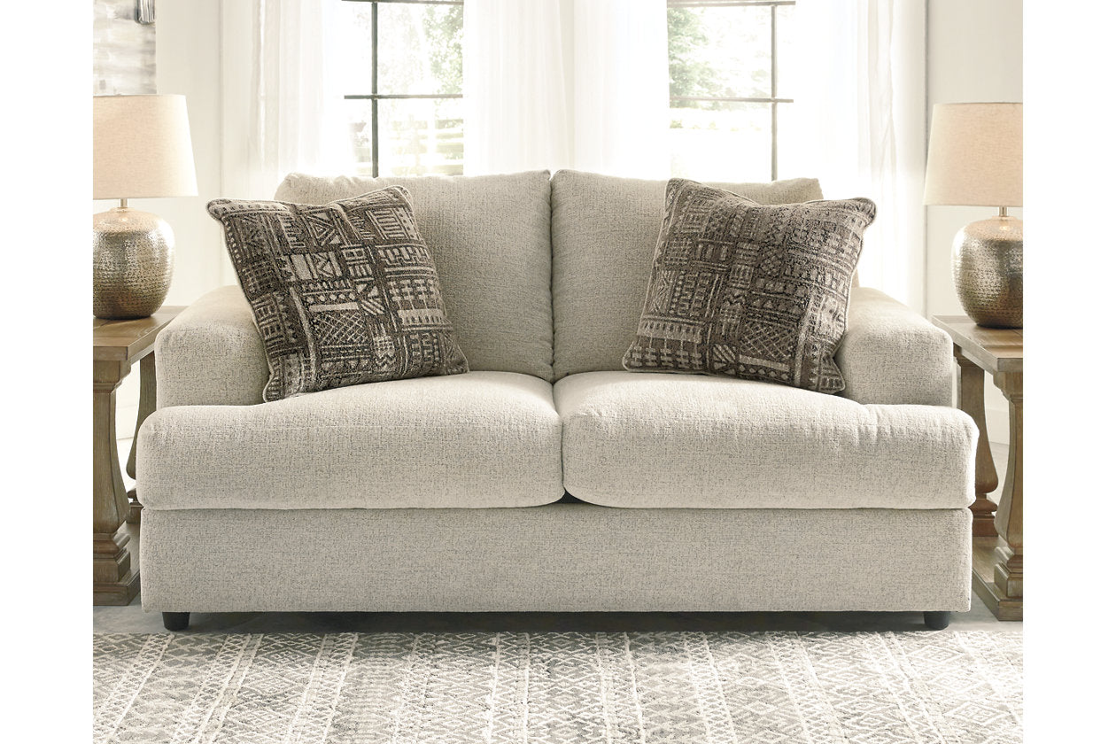Soletren Stone Sofa, Loveseat and Oversized Chair - Ashley - Luna Furniture
