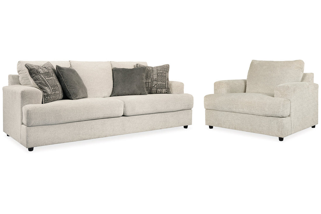 Soletren Stone Sofa and Oversized Chair - Ashley - Luna Furniture