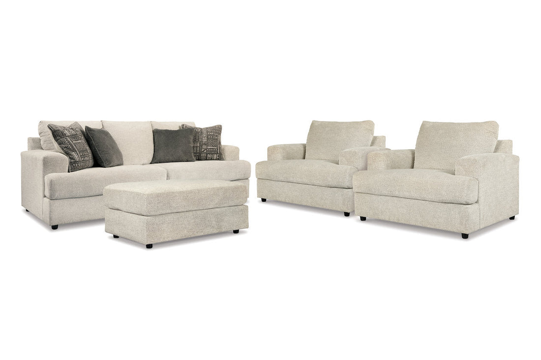 Soletren Stone Sofa, 2 Chairs, and Ottoman - Ashley - Luna Furniture