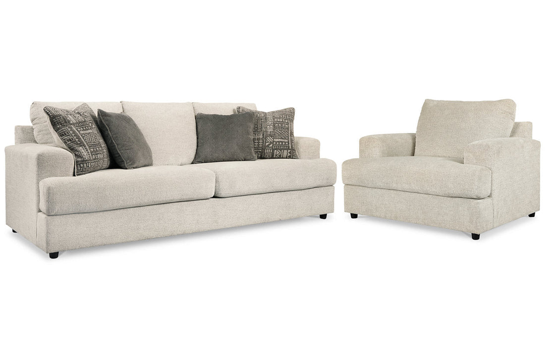 Soletren Stone Sofa Sleeper and Oversized Chair - Ashley - Luna Furniture