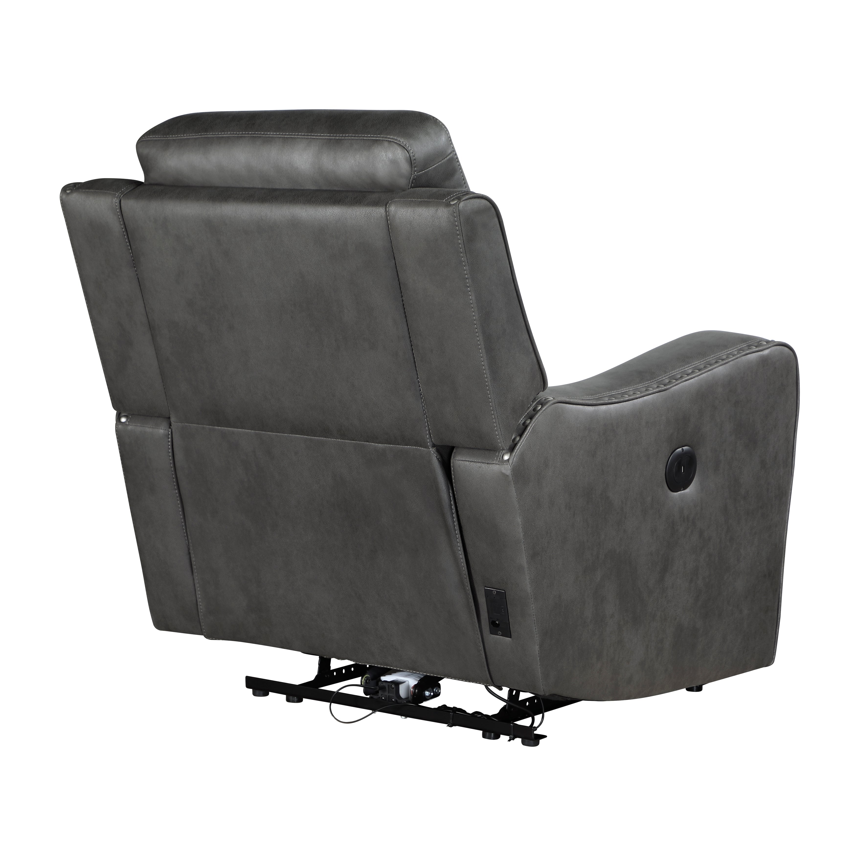 Kellen Smoky Gray Power Double Reclining Living Room Set from Homelegance - Luna Furniture