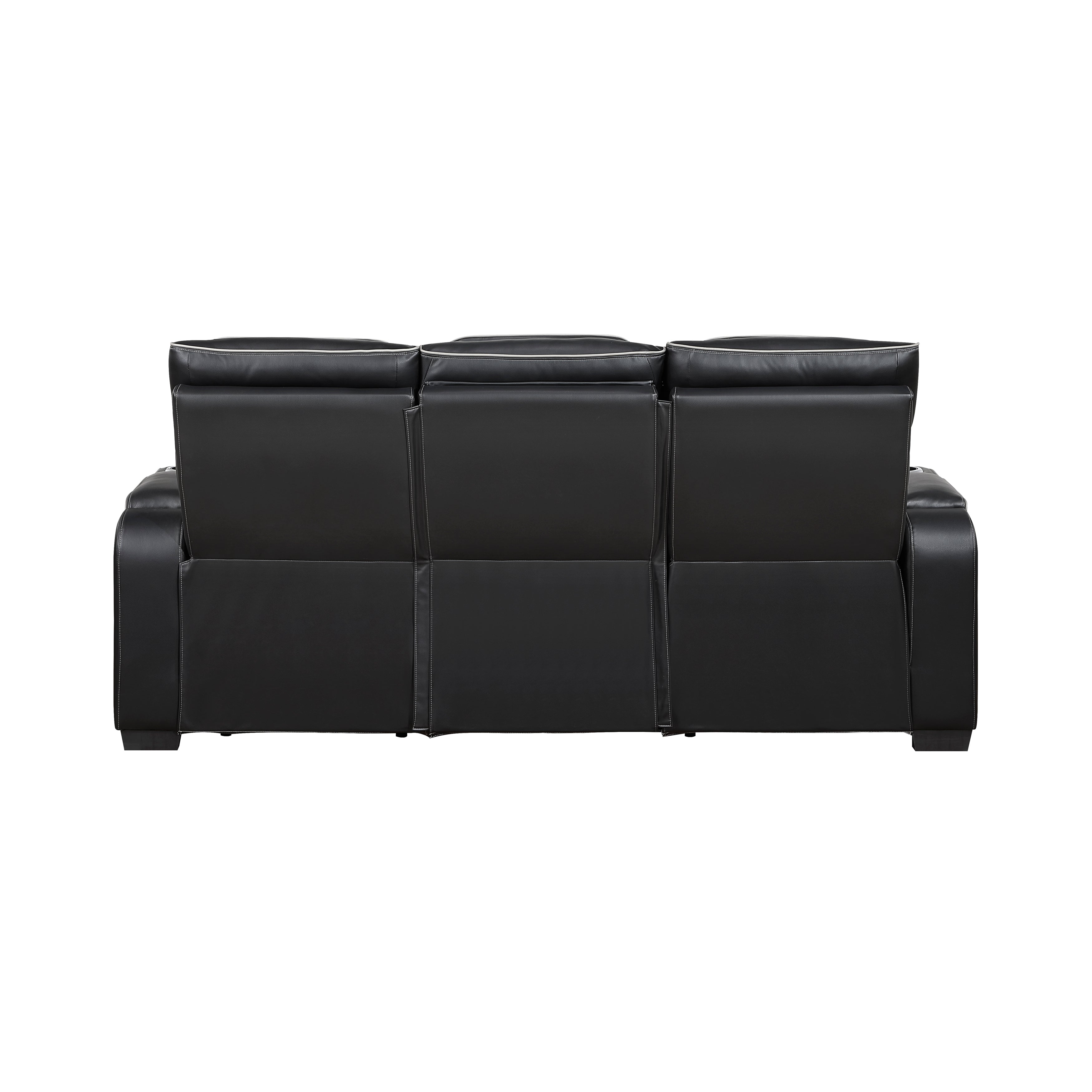 9516BLK*2PWH 2pc Set: Sofa, Love (Power) - 9516BLK*2PWH