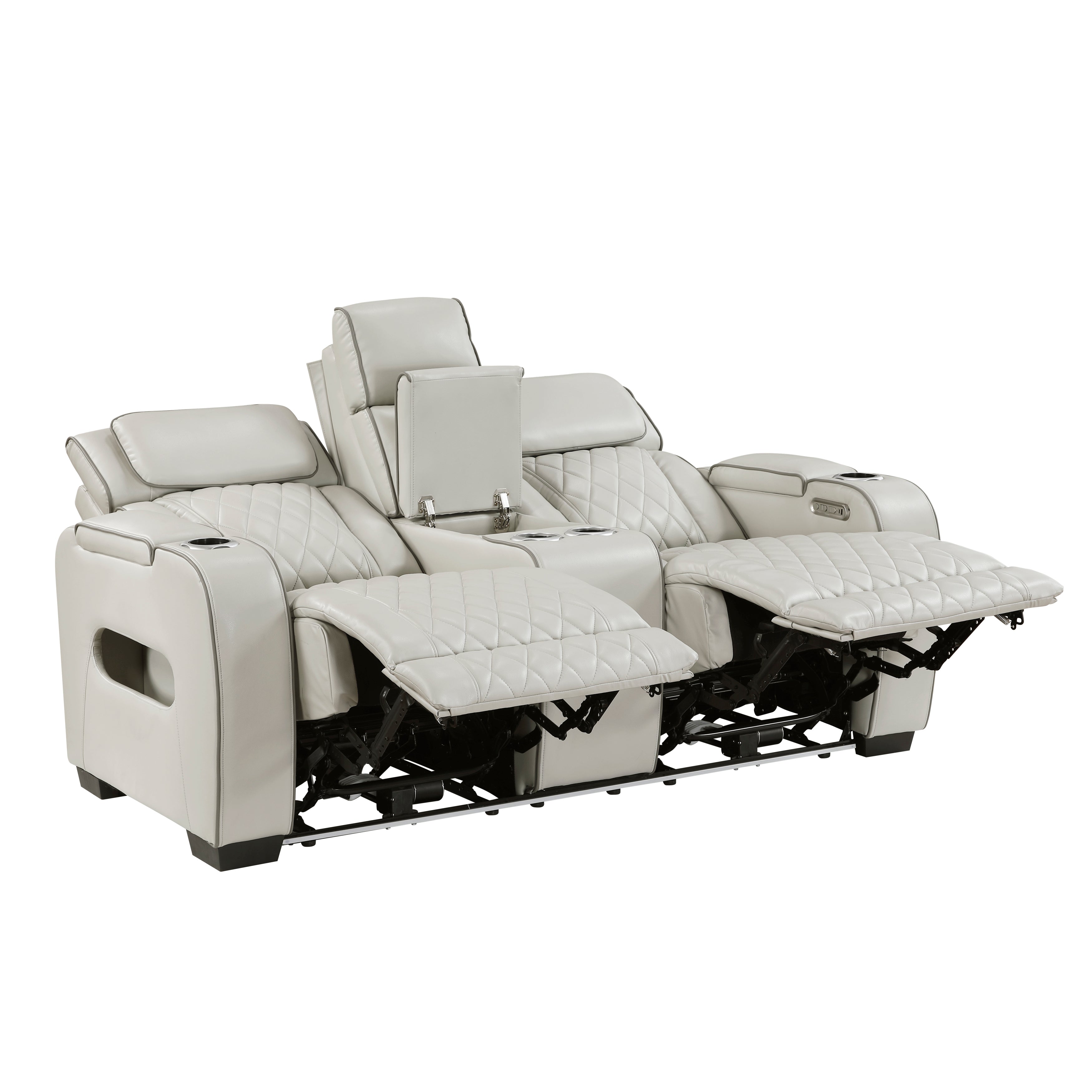 9516TPE*2PWH 2pc Set: Sofa, Love (Power) - 9516TPE*2PWH