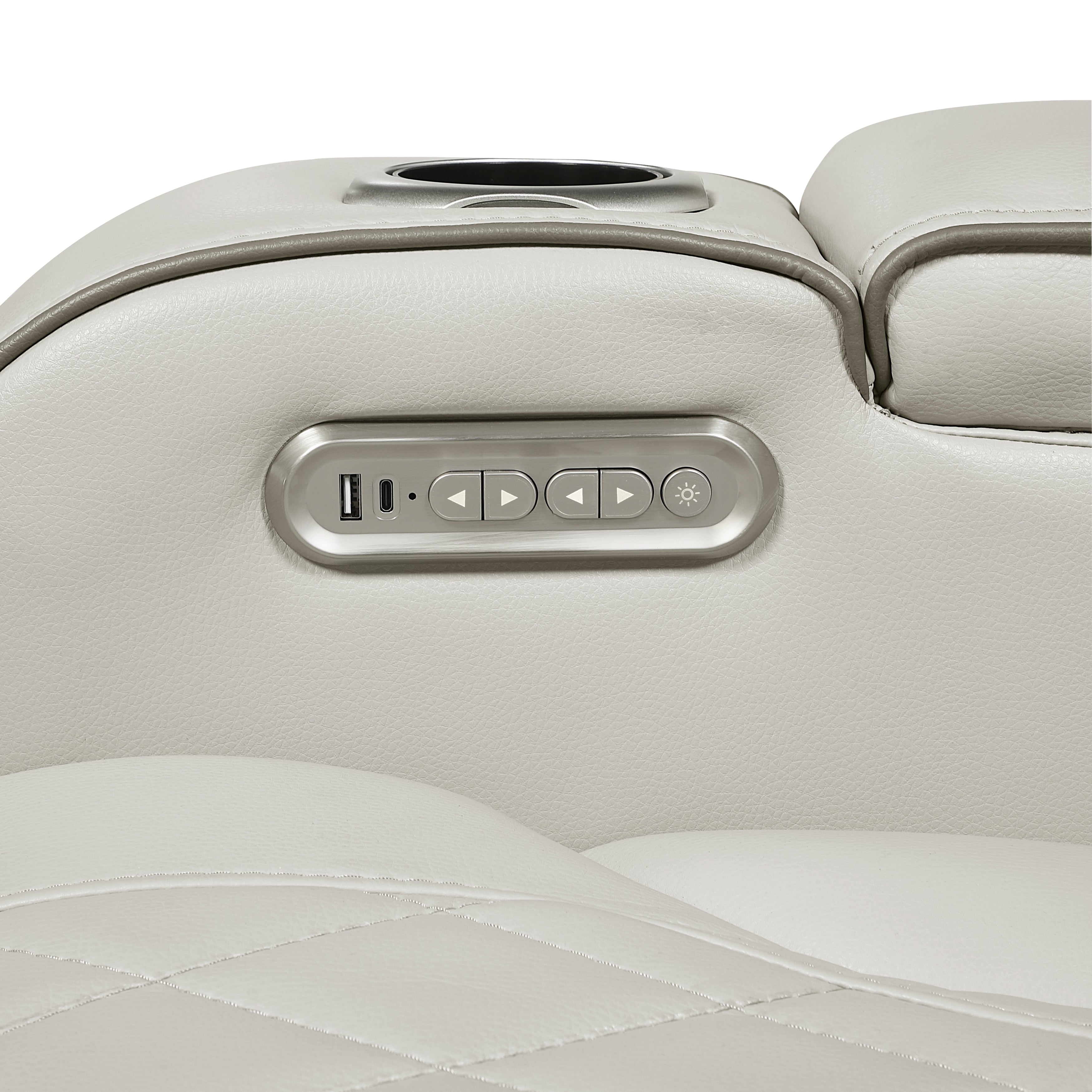 9516TPES*32LCN2RCNPWH (3)3-Piece Power Reclining Sectional with Consoles, Power Headrests, Storage Arms(Top and Side), Cup holders, Charging Ports, Wireless speakers and LED lighting - 9516TPES*32LCN2RCNPWH