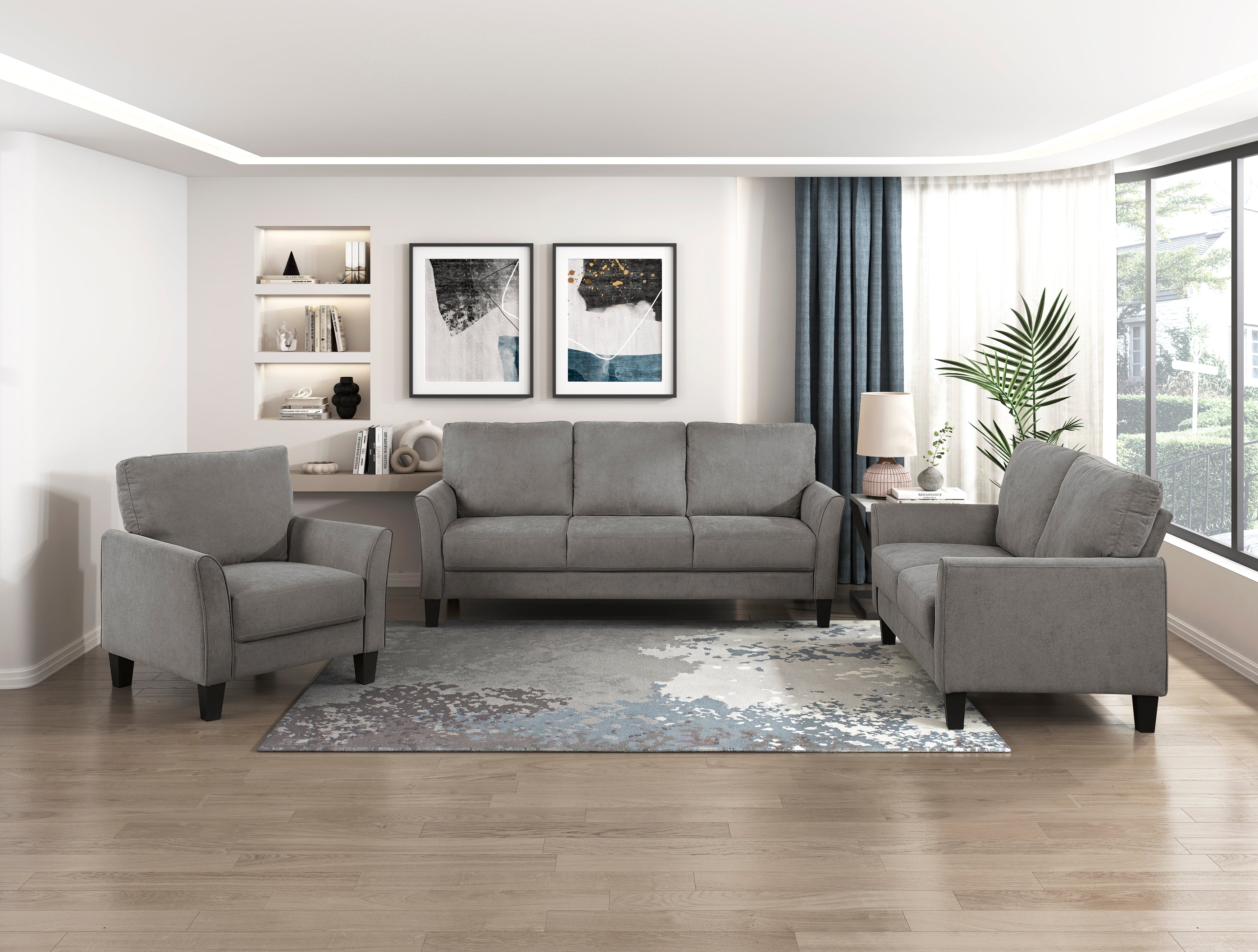 Aliana Chocolate Living Room Set from Homelegance - Luna Furniture