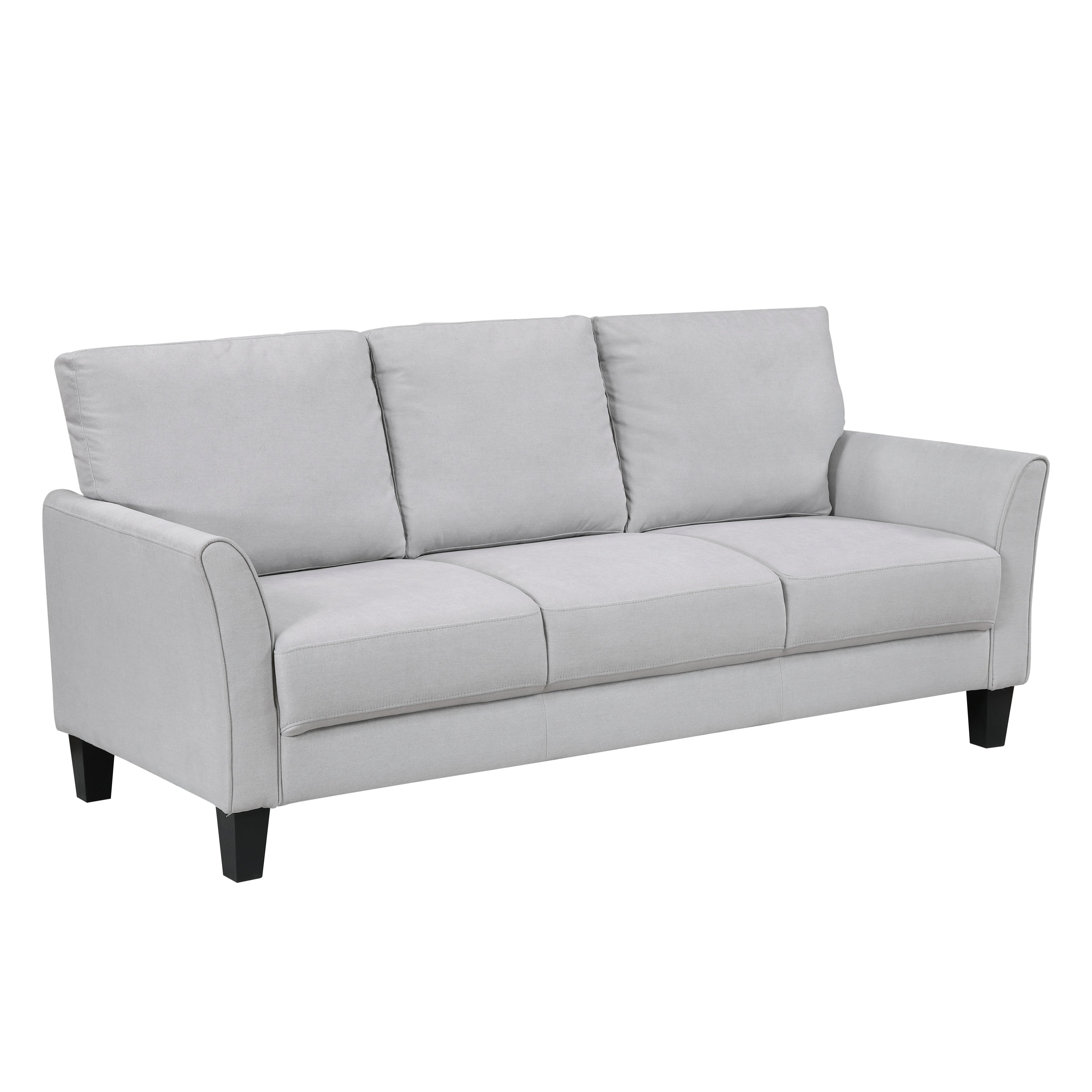9519GRY*2 2pc Set: Sofa, Love - 9519GRY*2