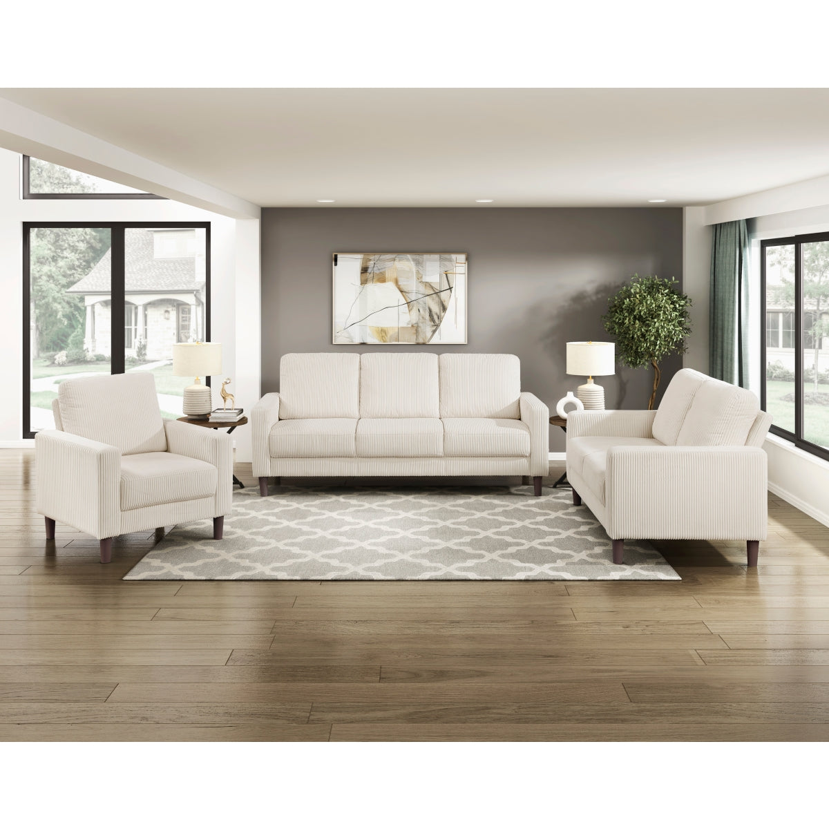 Crandall Beige Living Room Set from Homelegance - Luna Furniture