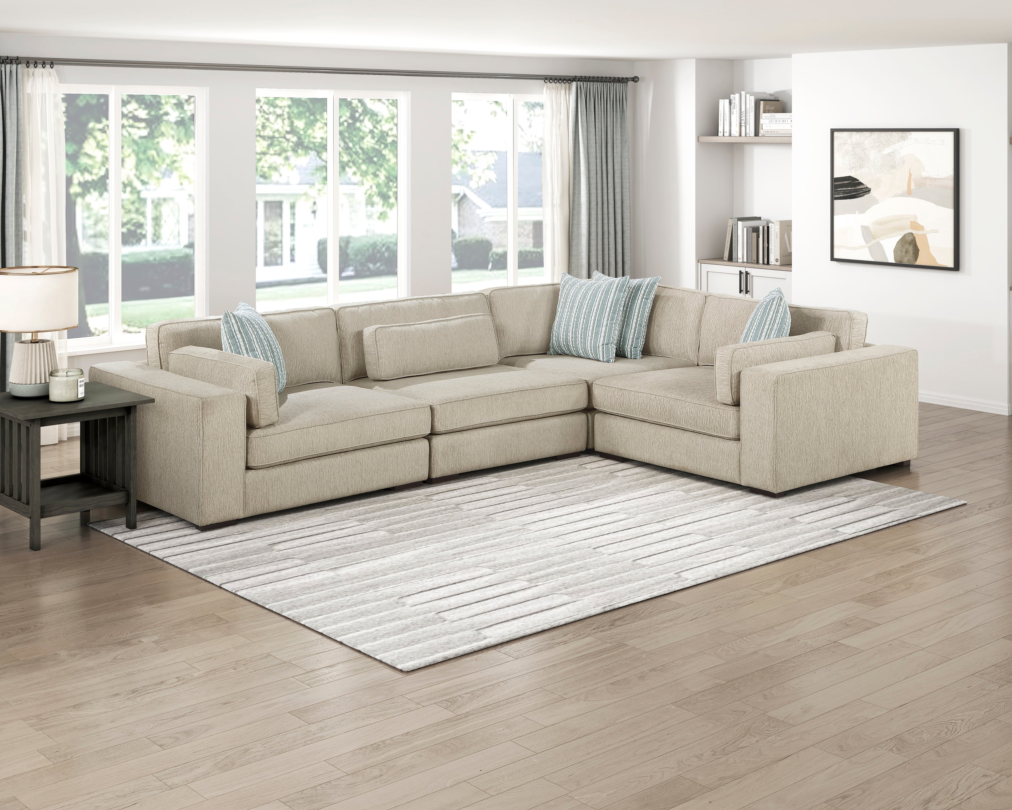 9535PT*41L1R (4)4-Piece Sectional - 9535PT*41L1R