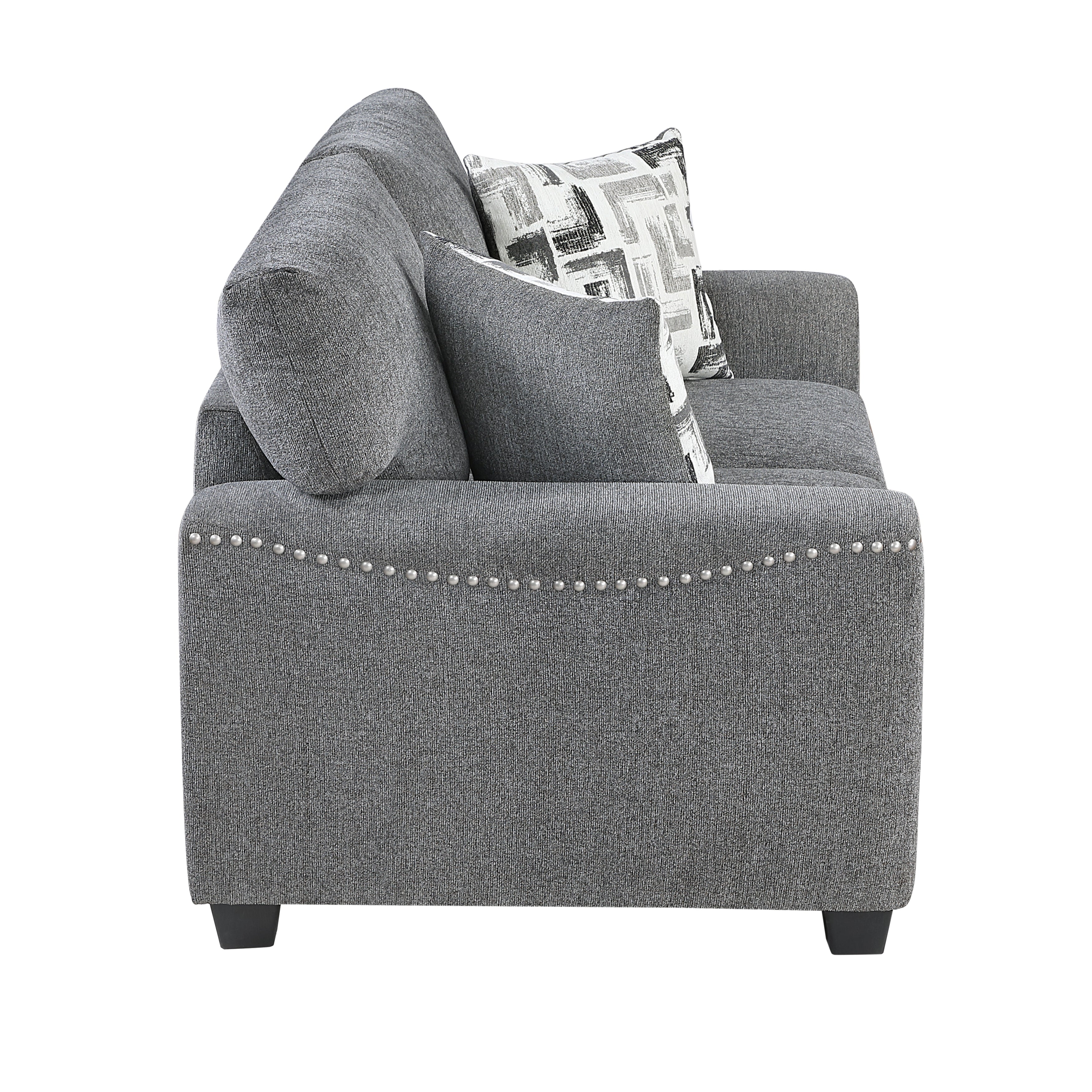 Isabel Dark Gray Living Room Set from Homelegance - Luna Furniture