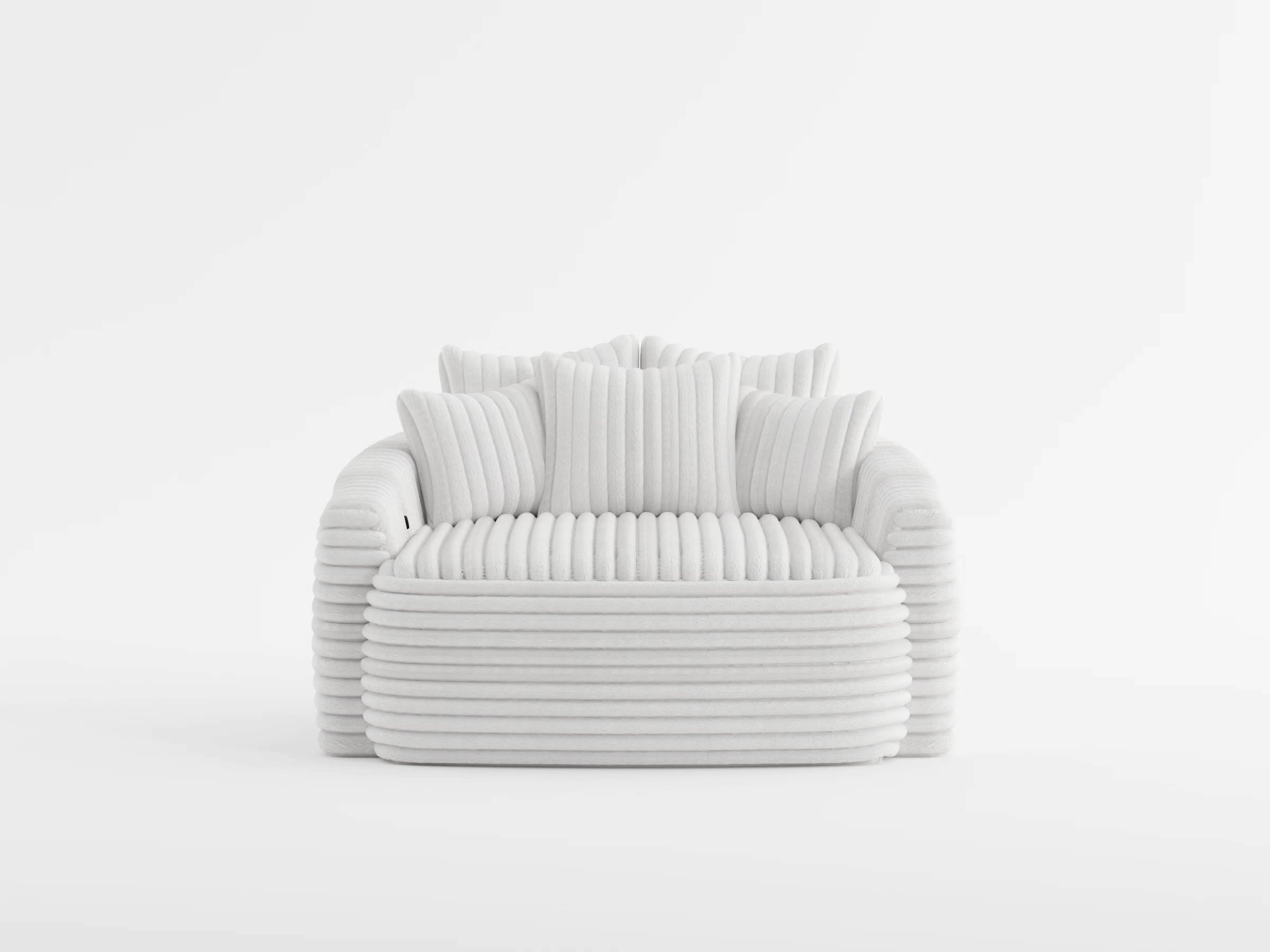 9539DGY-5* (2)Oversized Chaise Lounge - 9539DGY-5*