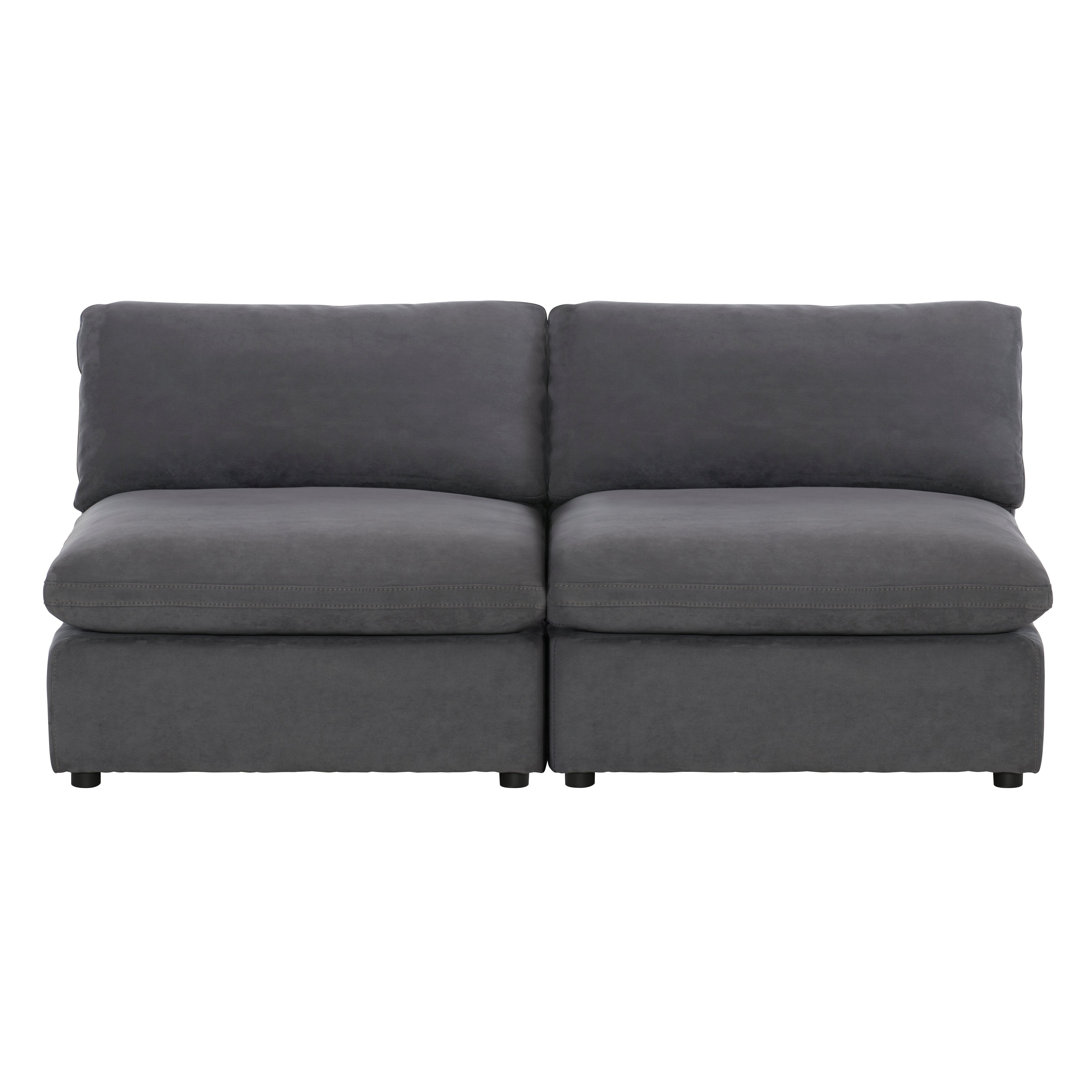 9546GY-2AC* (2)Armless Love Seat - 9546GY-2AC*