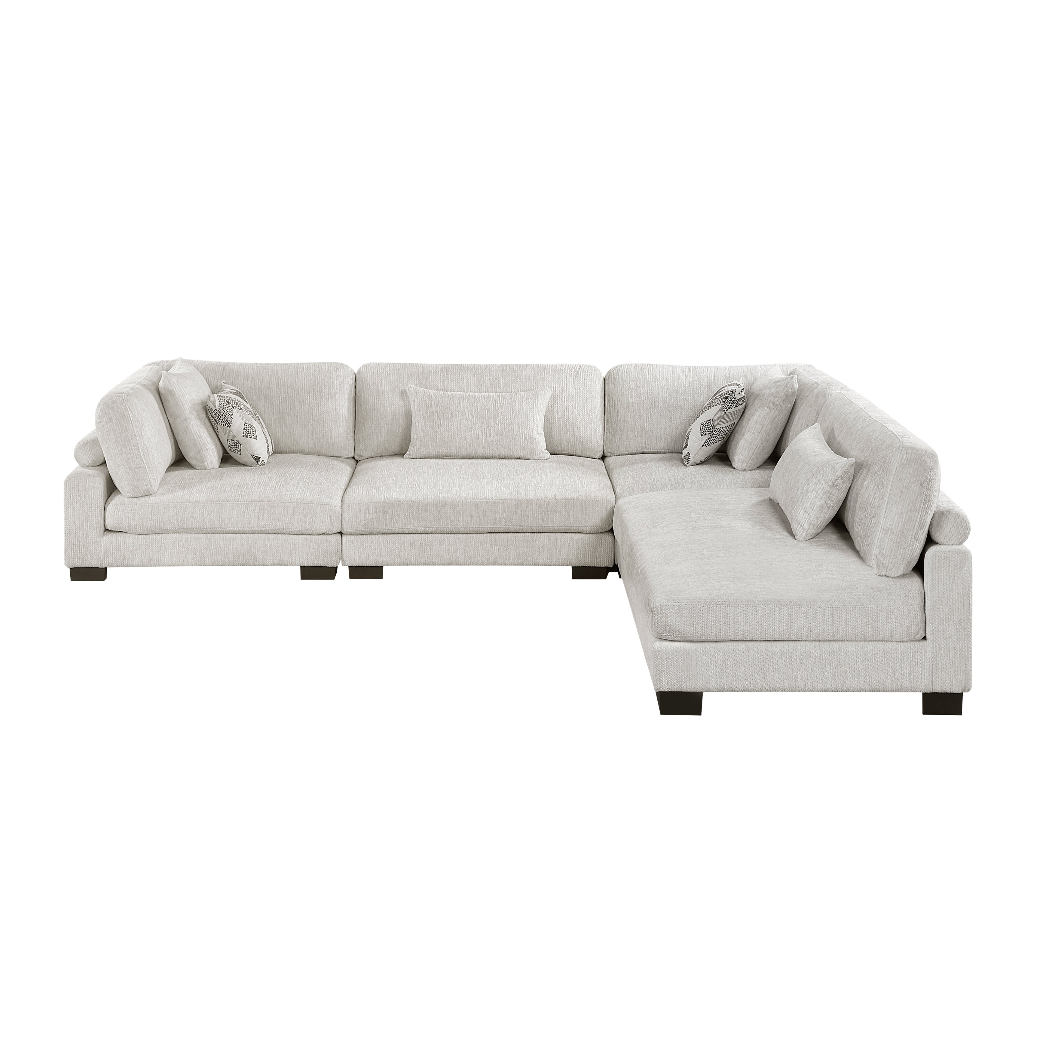9555BEG*42CR2AC (4)4-Piece Modular Sectional - 9555BEG*42CR2AC