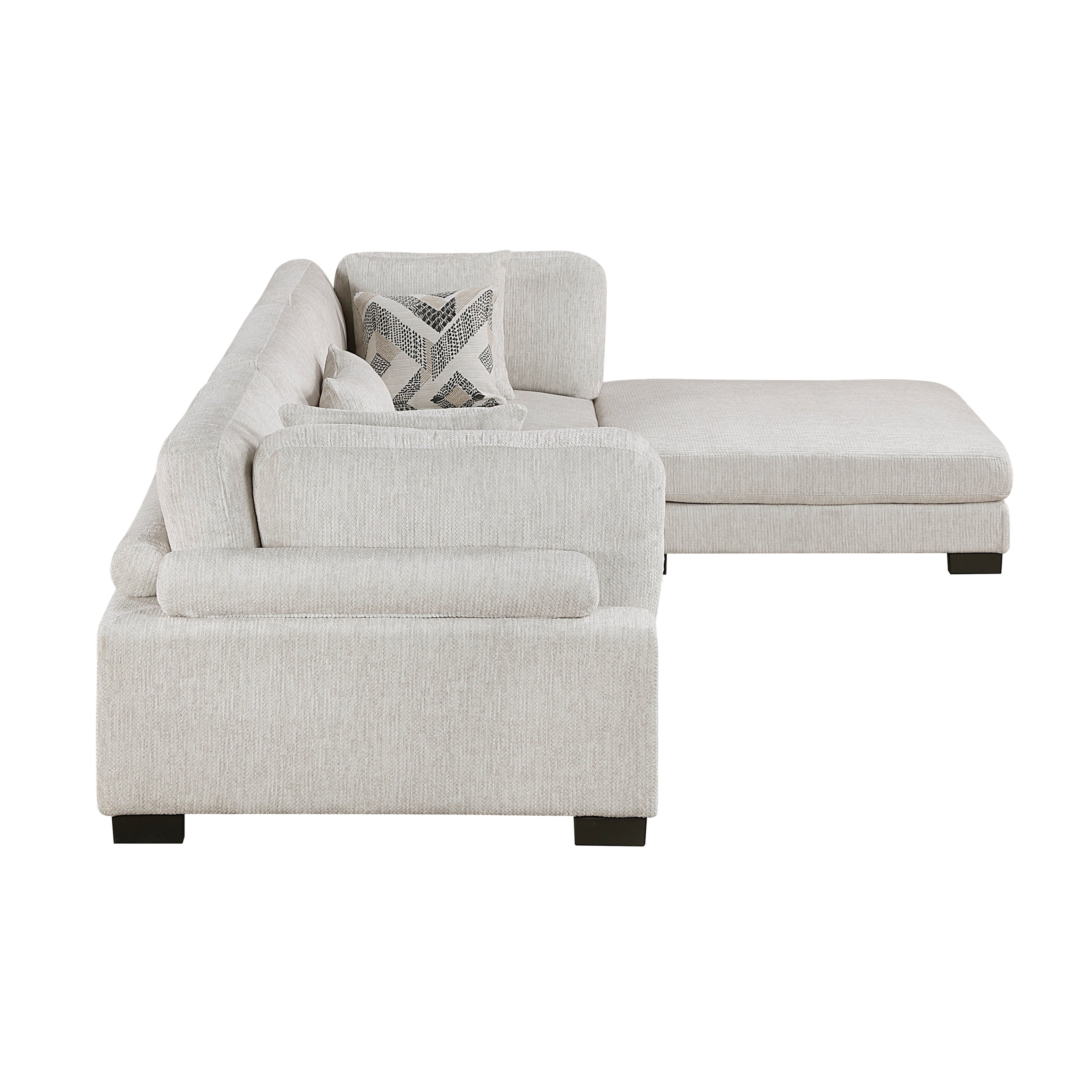 9555BEG*42CRACOT (4)4-Piece Modular Sectional with Ottoman - 9555BEG*42CRACOT
