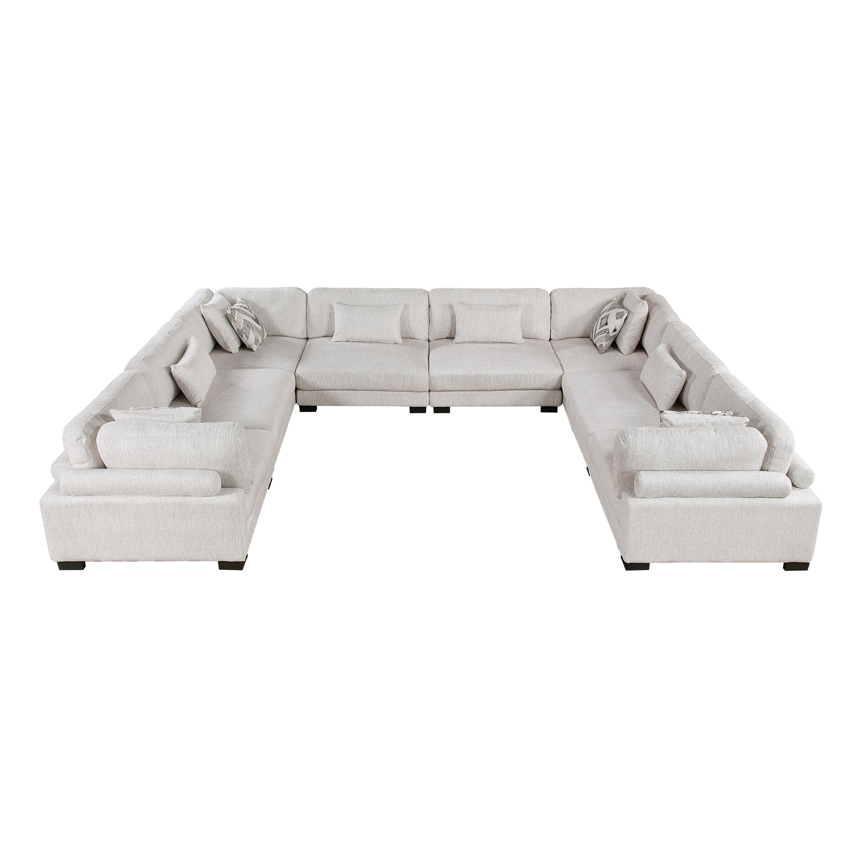 9555BEG*84CR4AC (8)8-Piece Modular Sectional - 9555BEG*84CR4AC