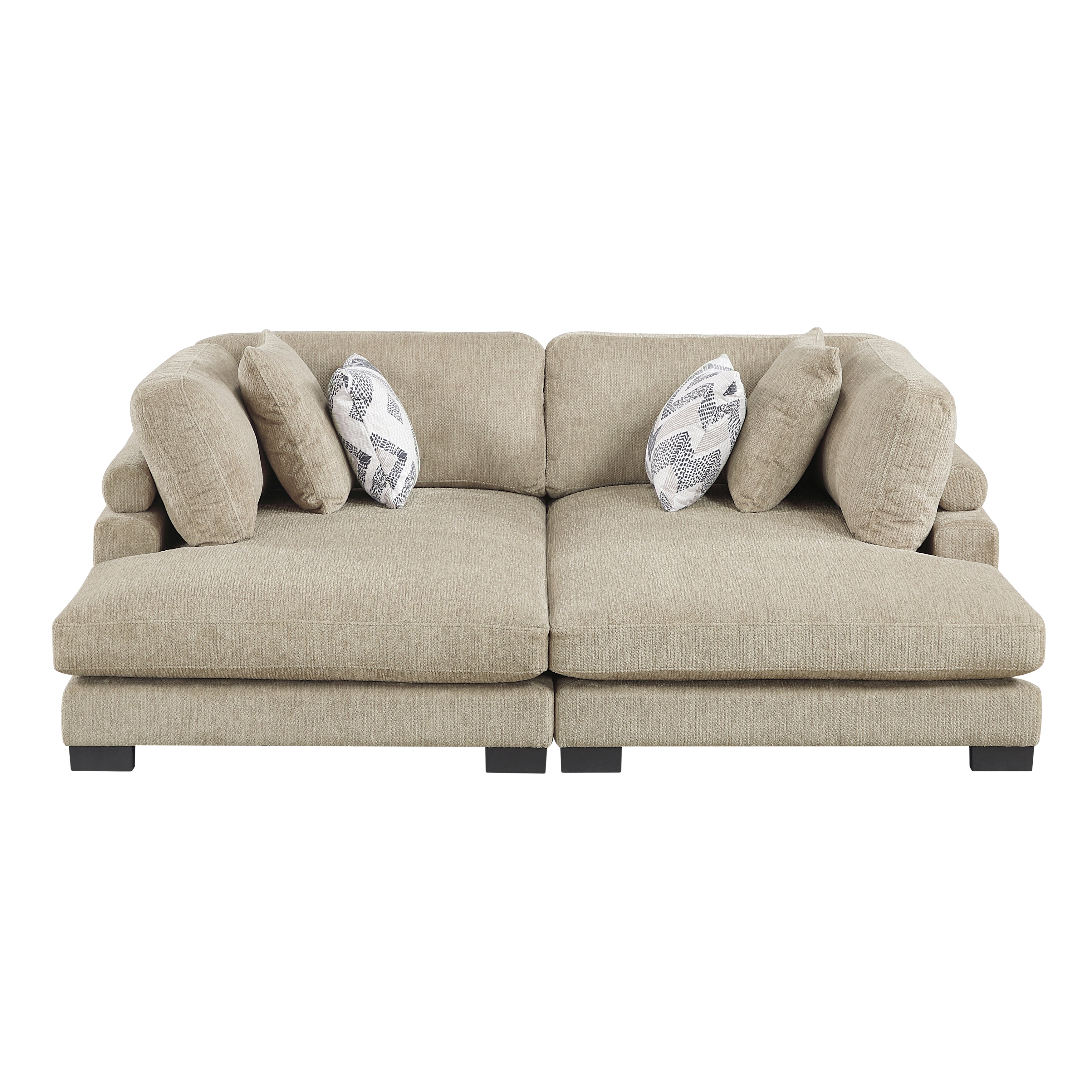 9555BRW*2VC (2)2-Piece Chaises - 9555BRW*2VC