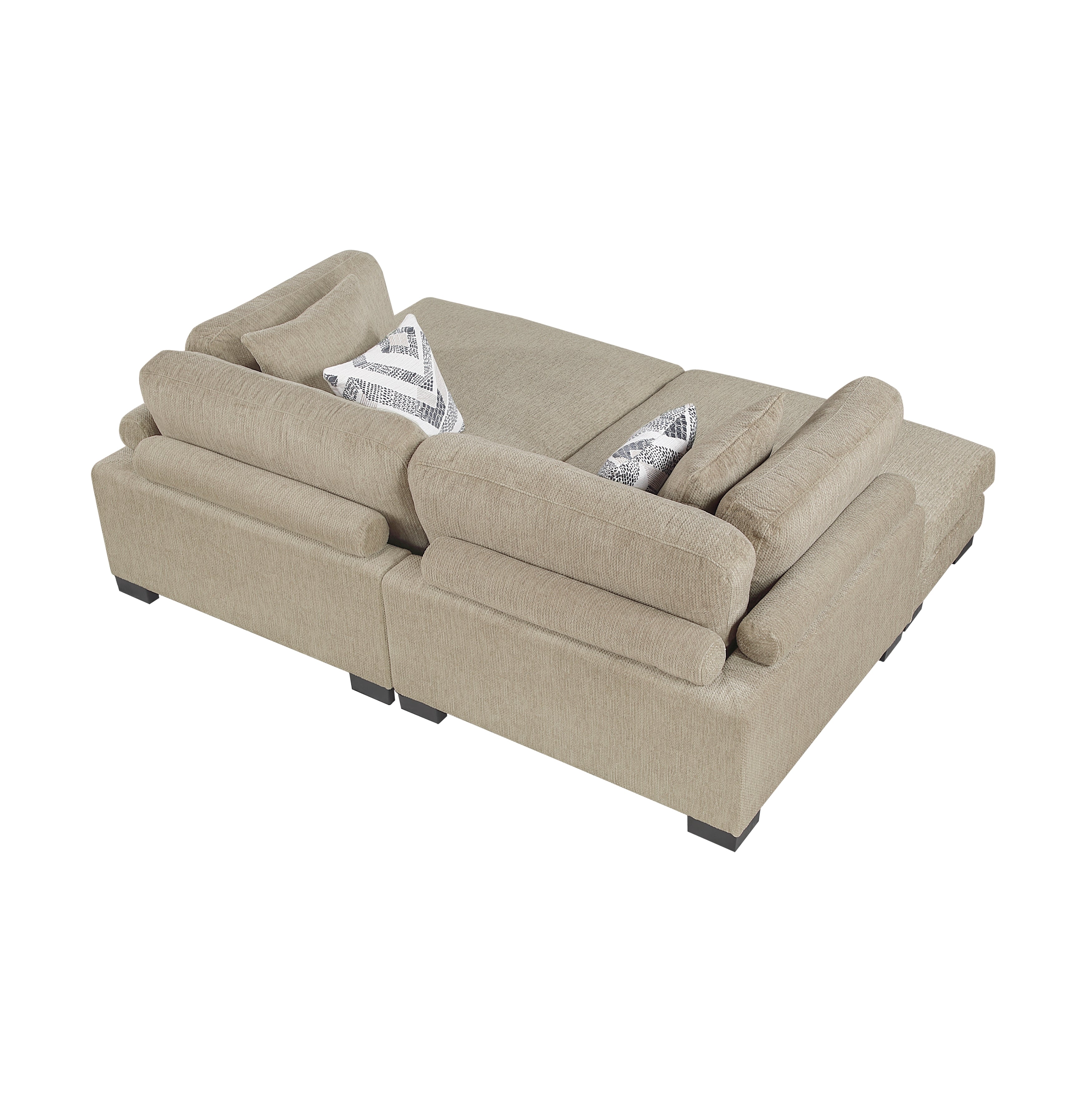 9555BRW*2VC (2)2-Piece Chaises - 9555BRW*2VC