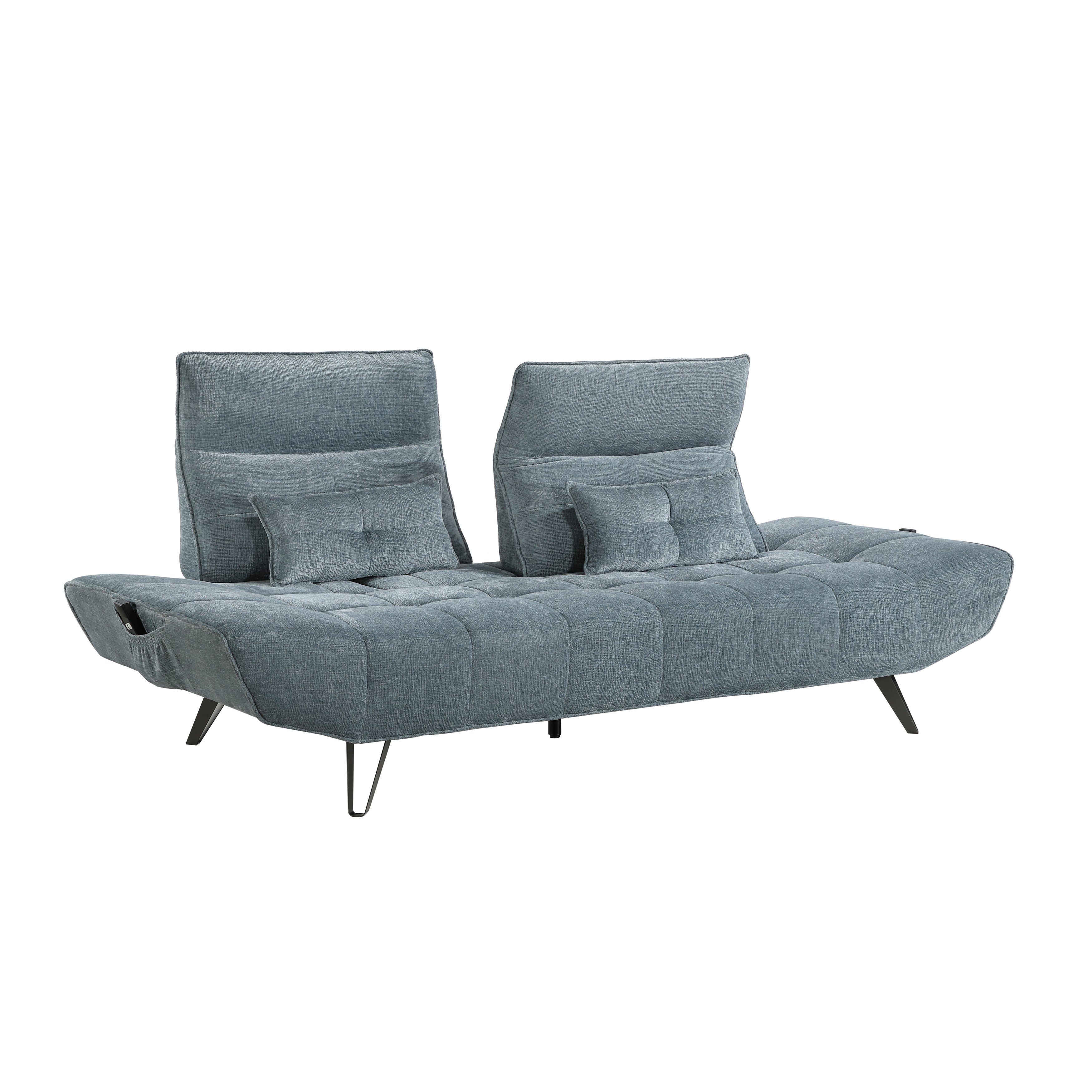 9556BUE-3PW Sofa with Power Adjustable Seat Depth and Manual Adjustable Headrests - 9556BUE-3PW