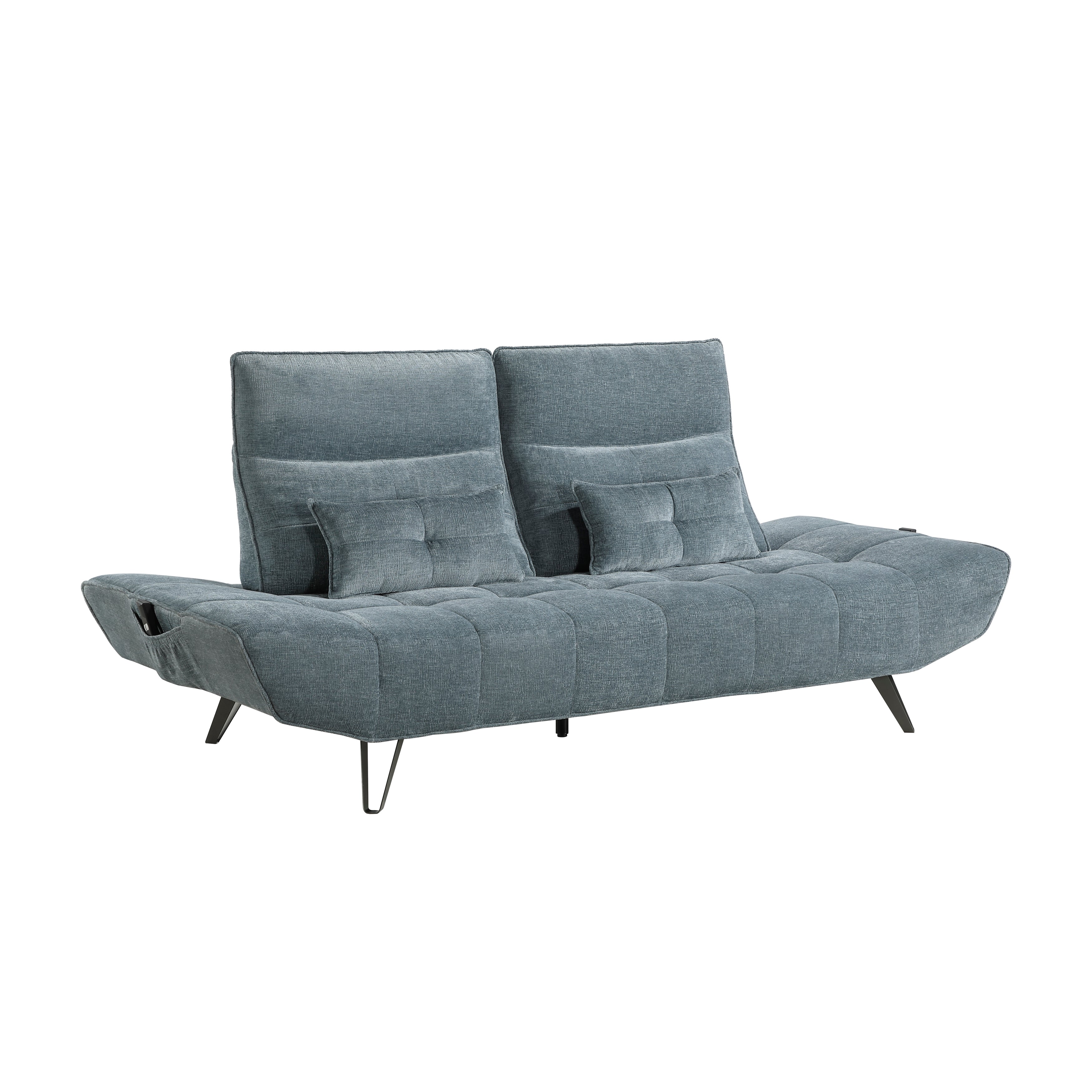 9556BUE-3PW Sofa with Power Adjustable Seat Depth and Manual Adjustable Headrests - 9556BUE-3PW