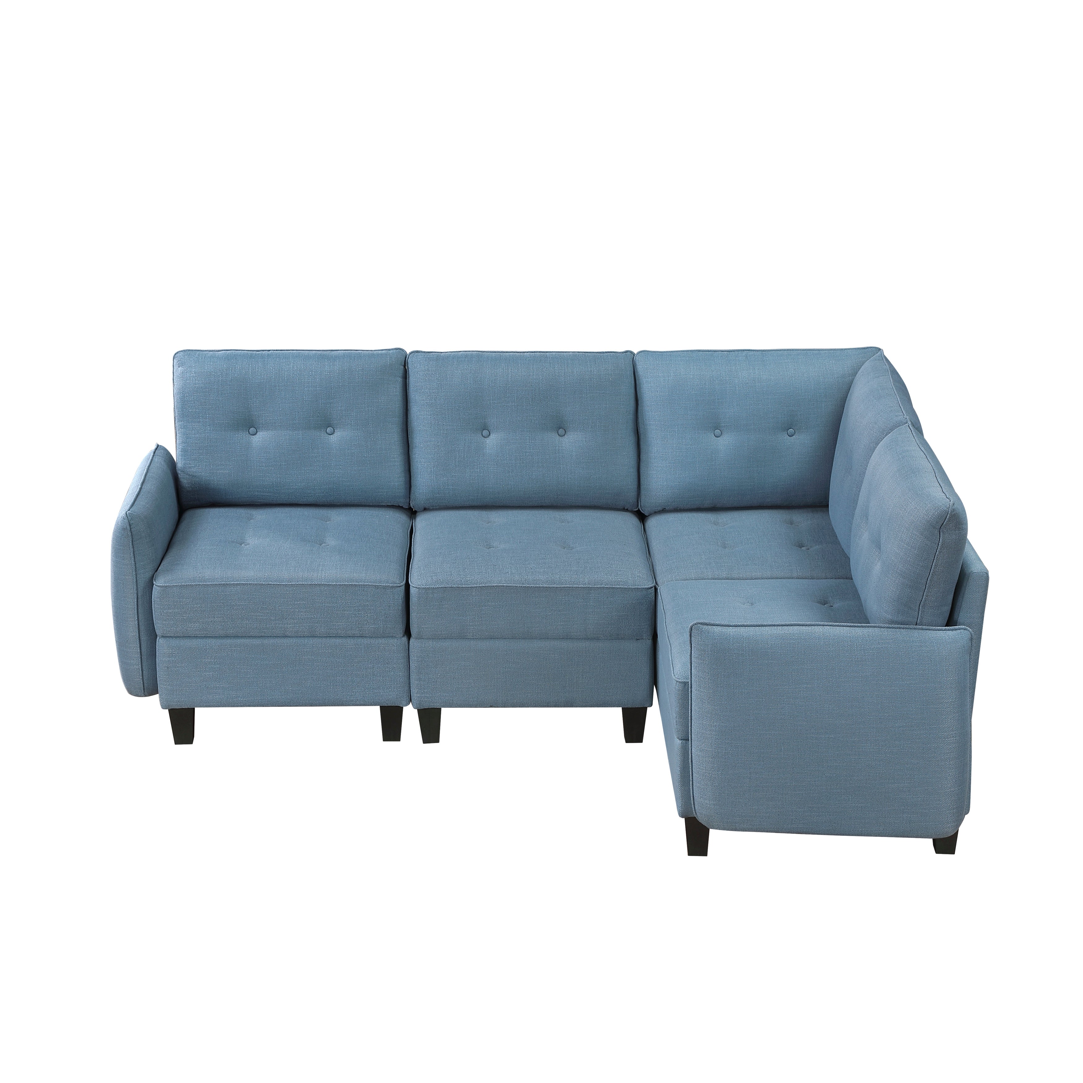 9557BUE*4SC (4)4-Piece Sectional with Storage - 9557BUE*4SC