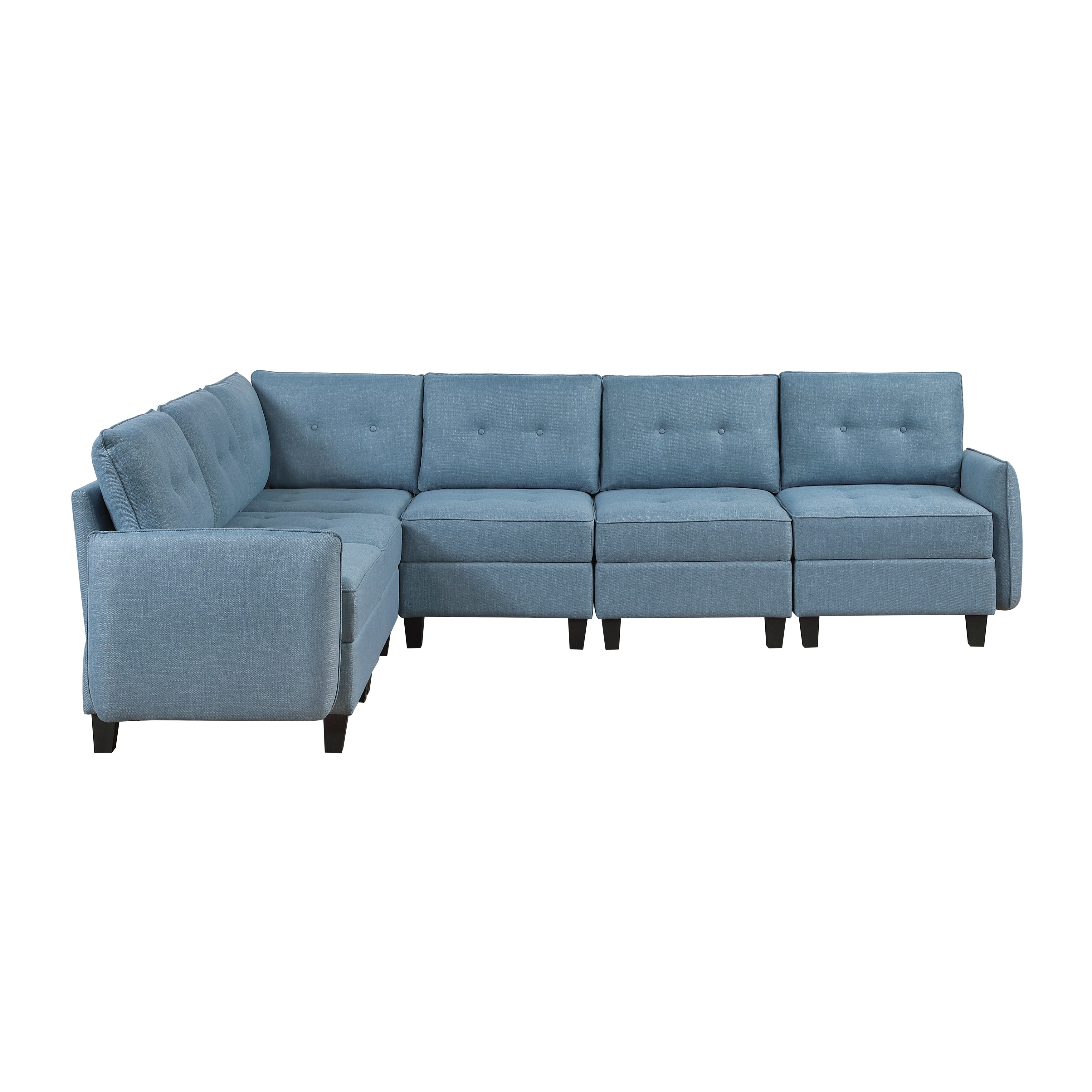9557BUE*6SC (6)6-Piece Sectional with Storage - 9557BUE*6SC