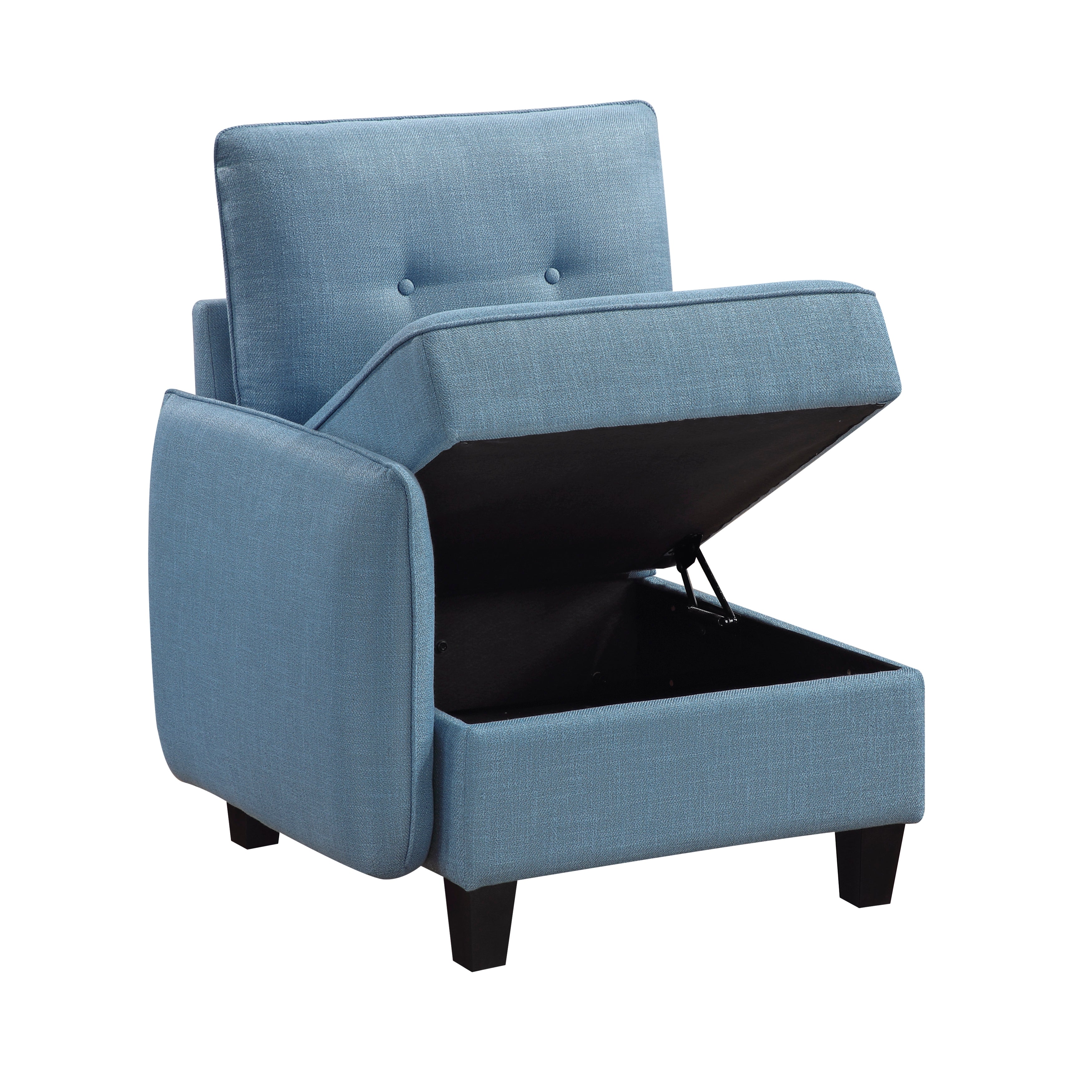 9557BUE*6SCOT (6)6-Piece Sectional with Storage and Ottoman - 9557BUE*6SCOT
