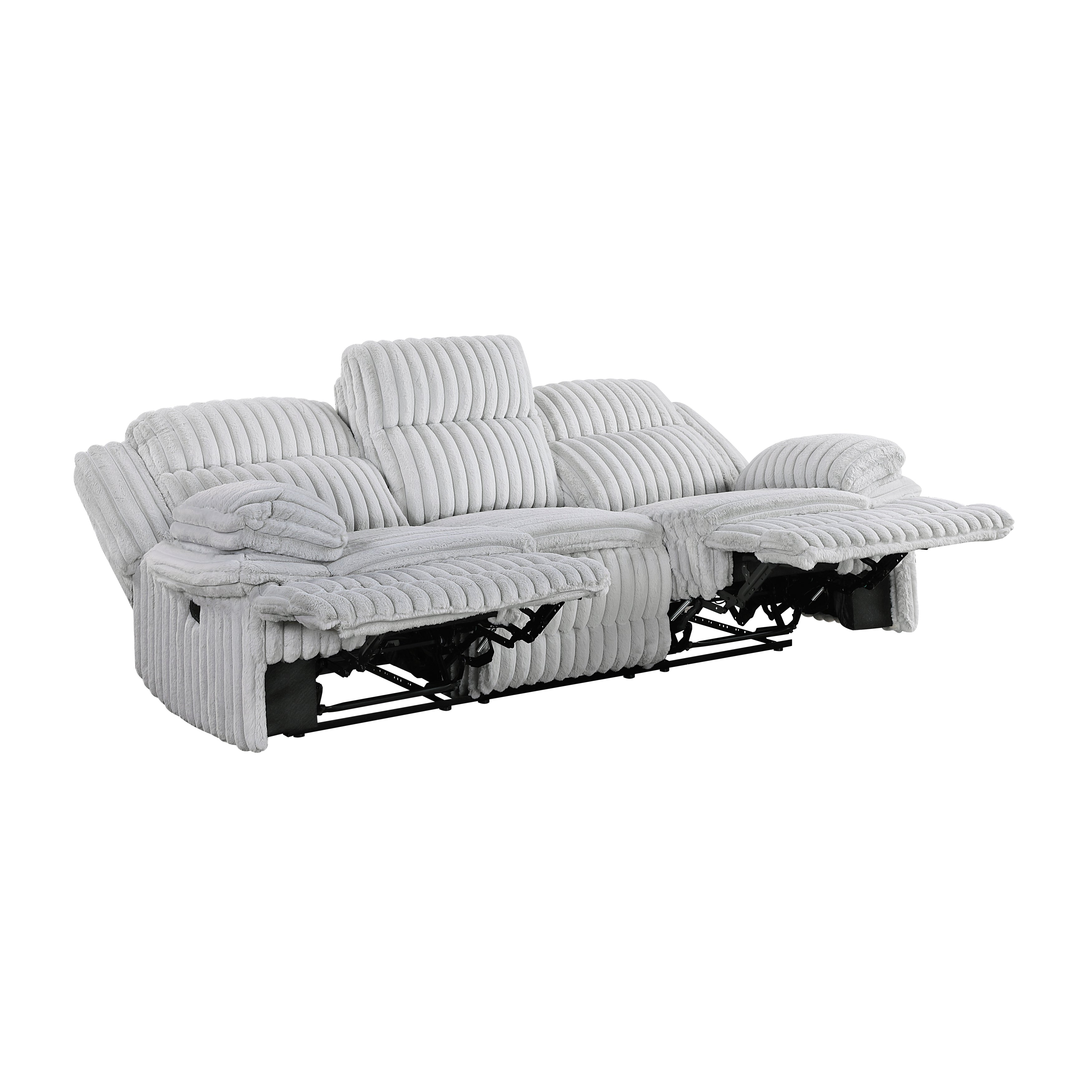 9577GY-3 Double Reclining Sofa - 9577GY-3