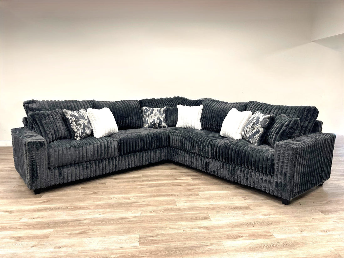 9600 Charcaol - Oversized Sectional - 9600 Charcoal
