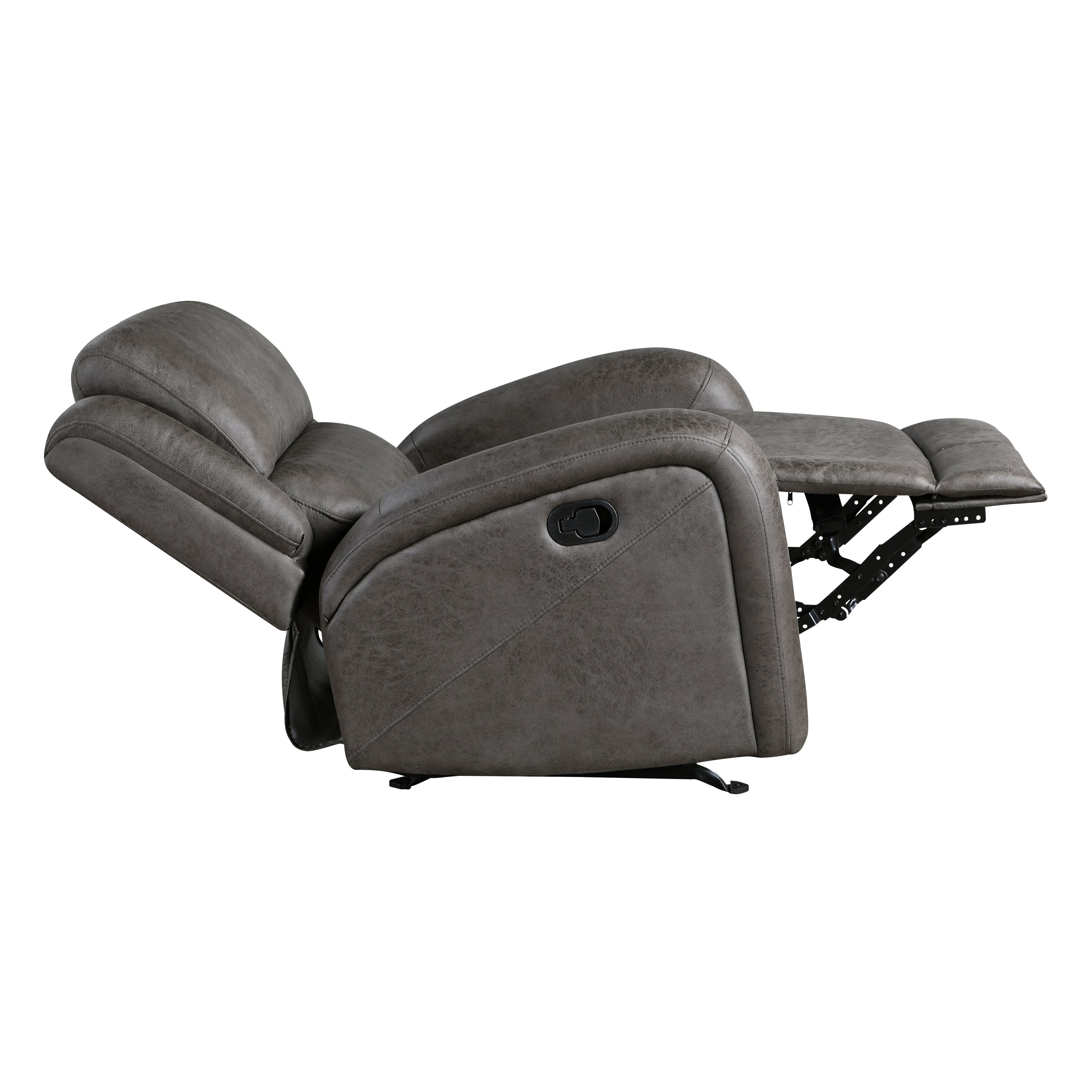 Pagosa Gray Double Reclining Living Room Set from Homelegance - Luna Furniture