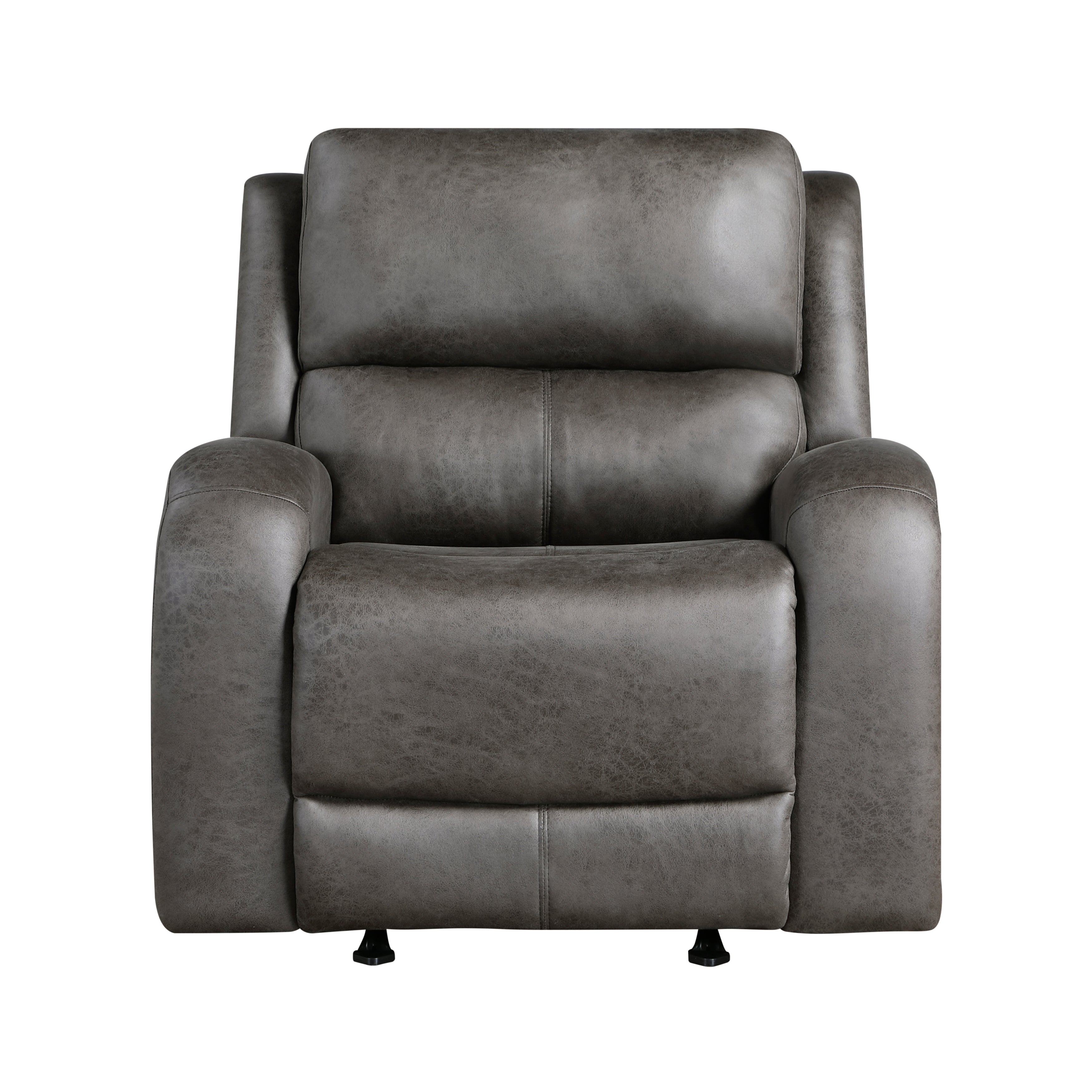 Pagosa Gray Double Reclining Living Room Set from Homelegance - Luna Furniture