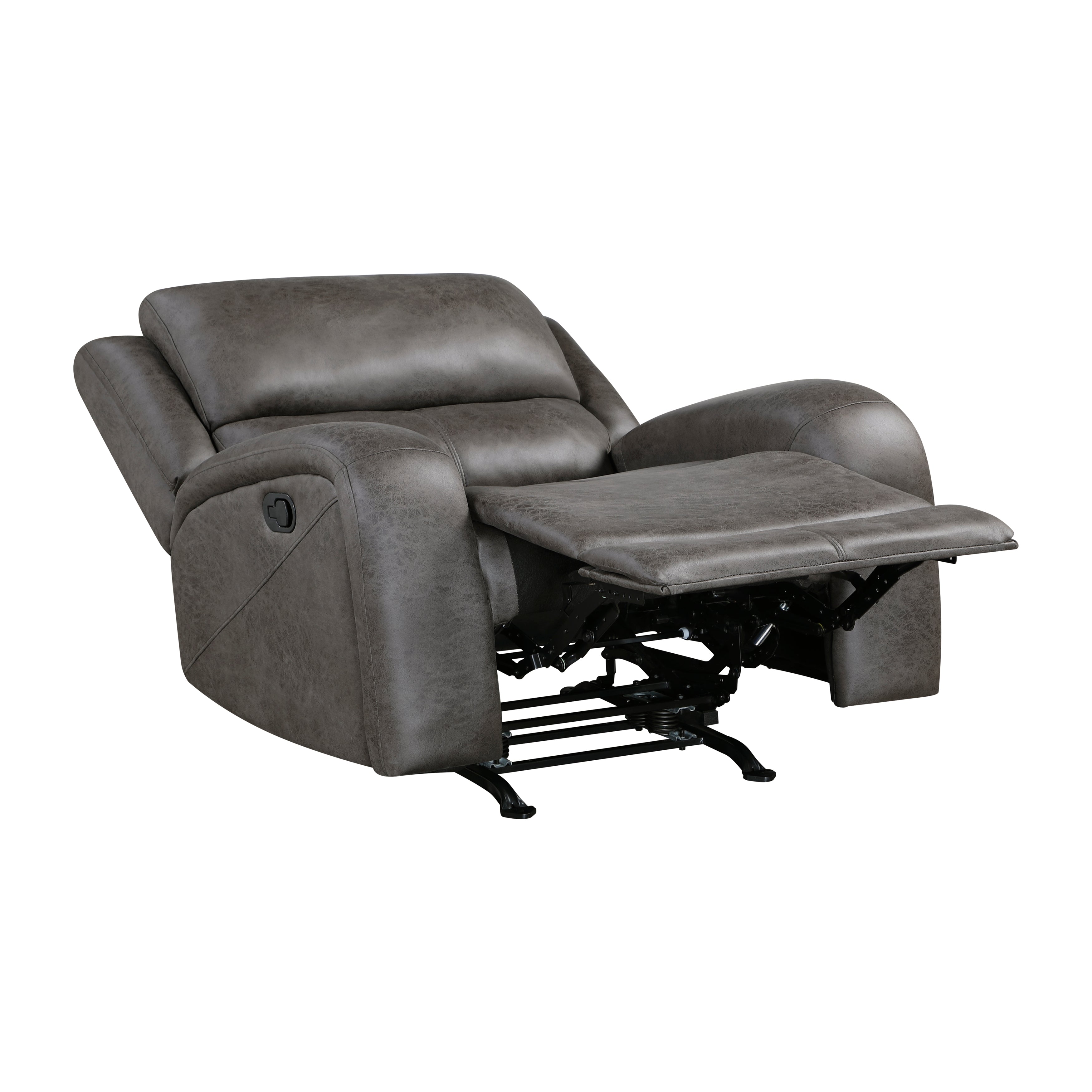 Pagosa Gray Double Reclining Living Room Set from Homelegance - Luna Furniture