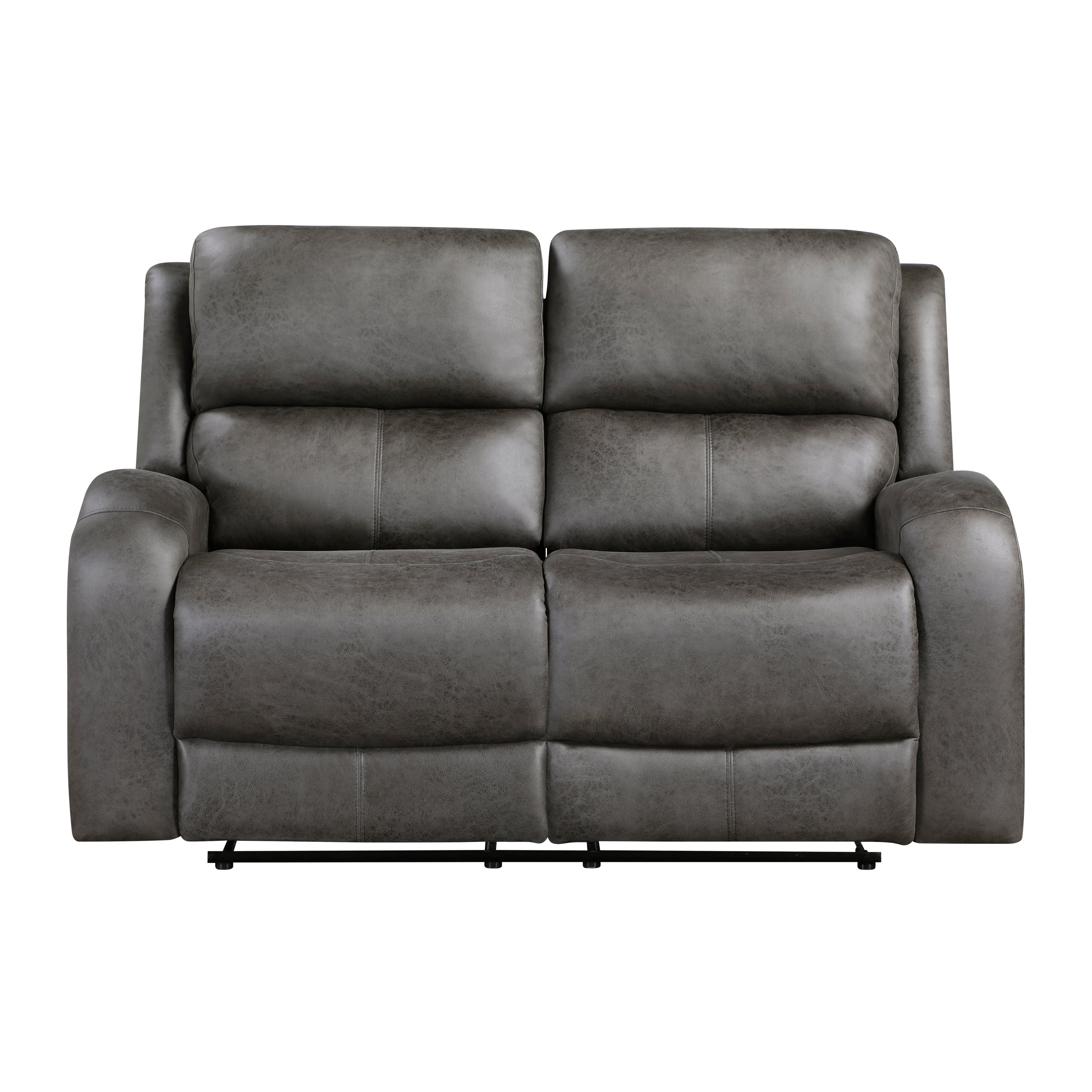 Pagosa Gray Double Reclining Living Room Set from Homelegance - Luna Furniture