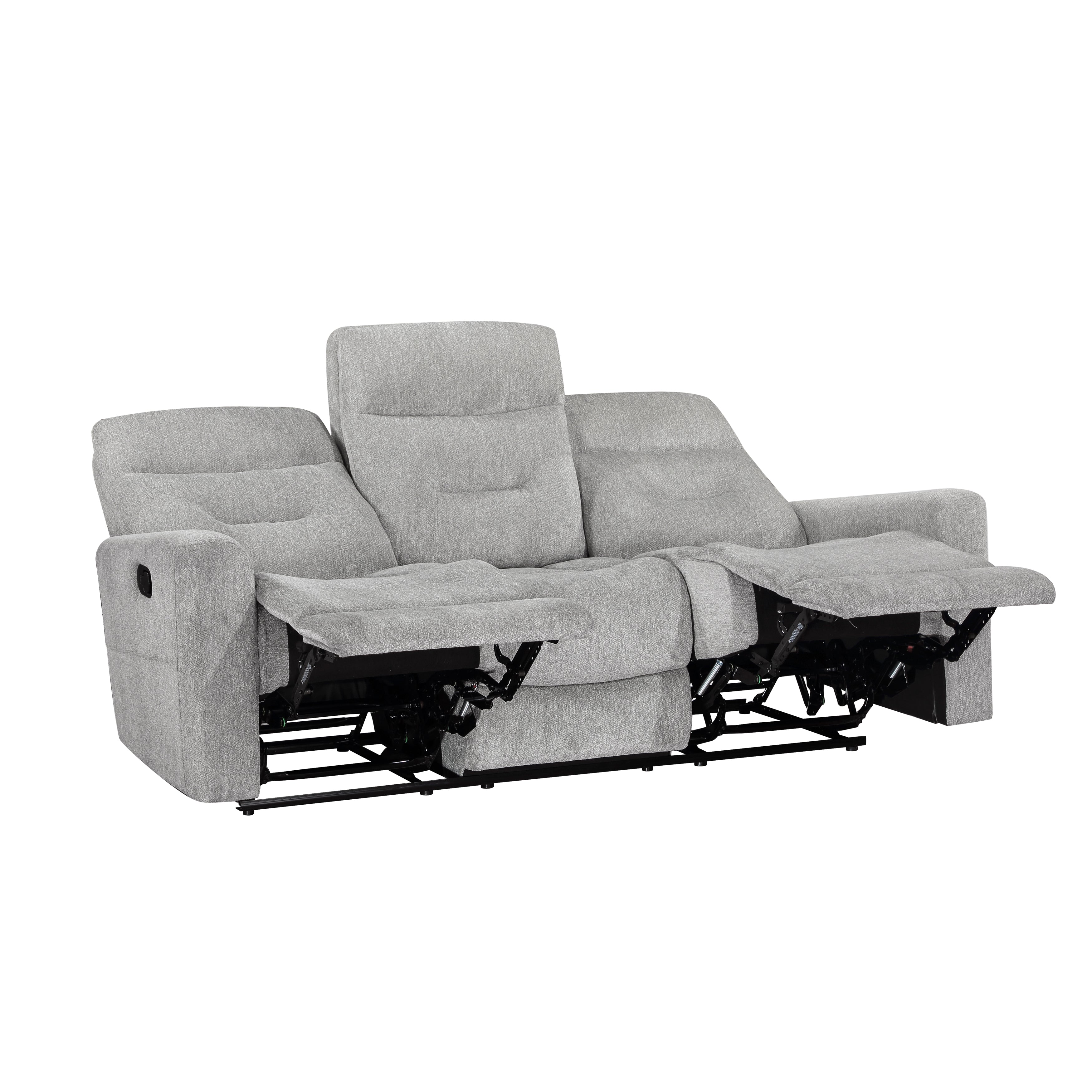Lyndon Gray Double Reclining Living Room Set from Homelegance - Luna Furniture