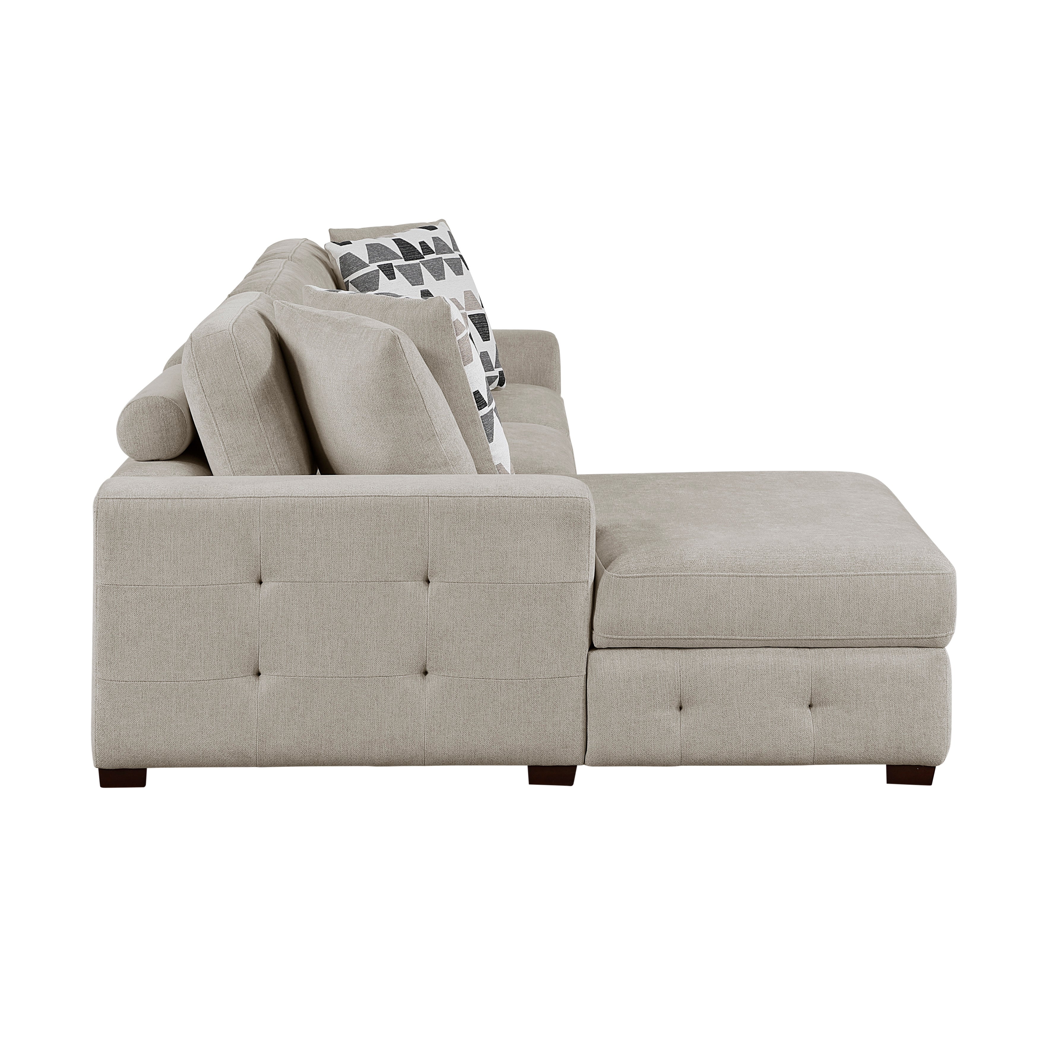9624TP*3LC2R (3)3-Piece Sectional with Left Chaise and Ottoman - 9624TP*3LC2R