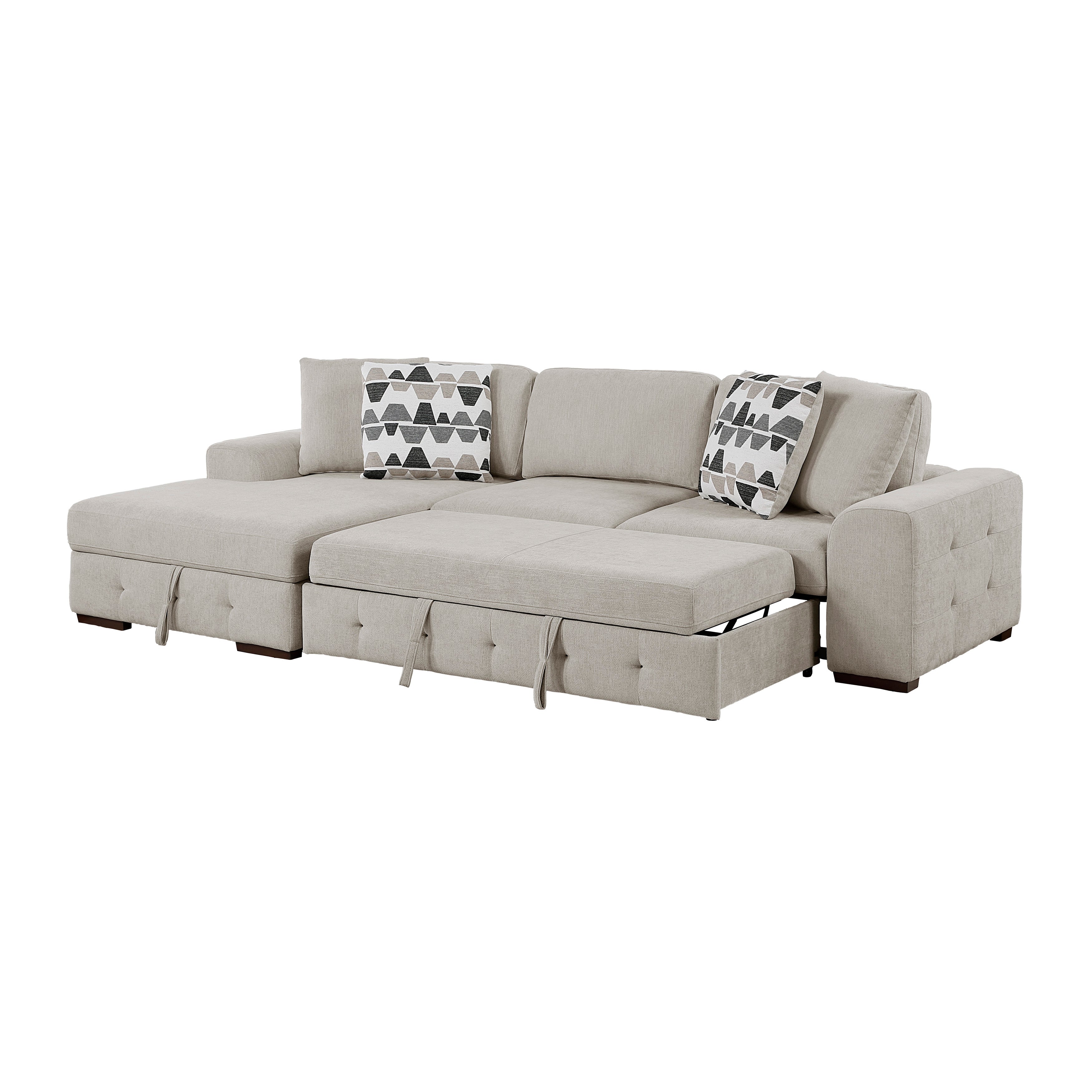 9624TP*3LC2R (3)3-Piece Sectional with Left Chaise and Ottoman - 9624TP*3LC2R