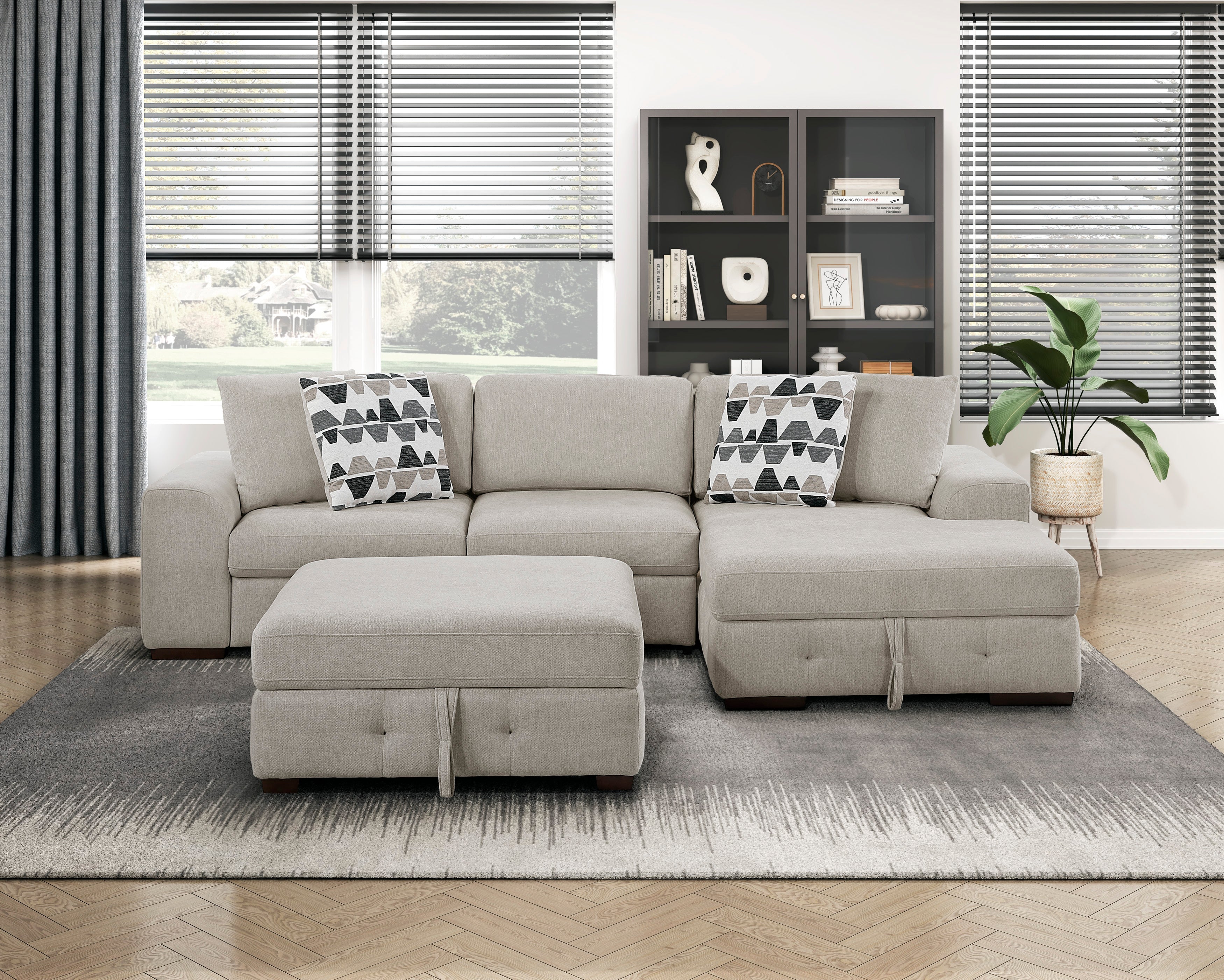 9624TP-4 Storage Ottoman - 9624TP-4