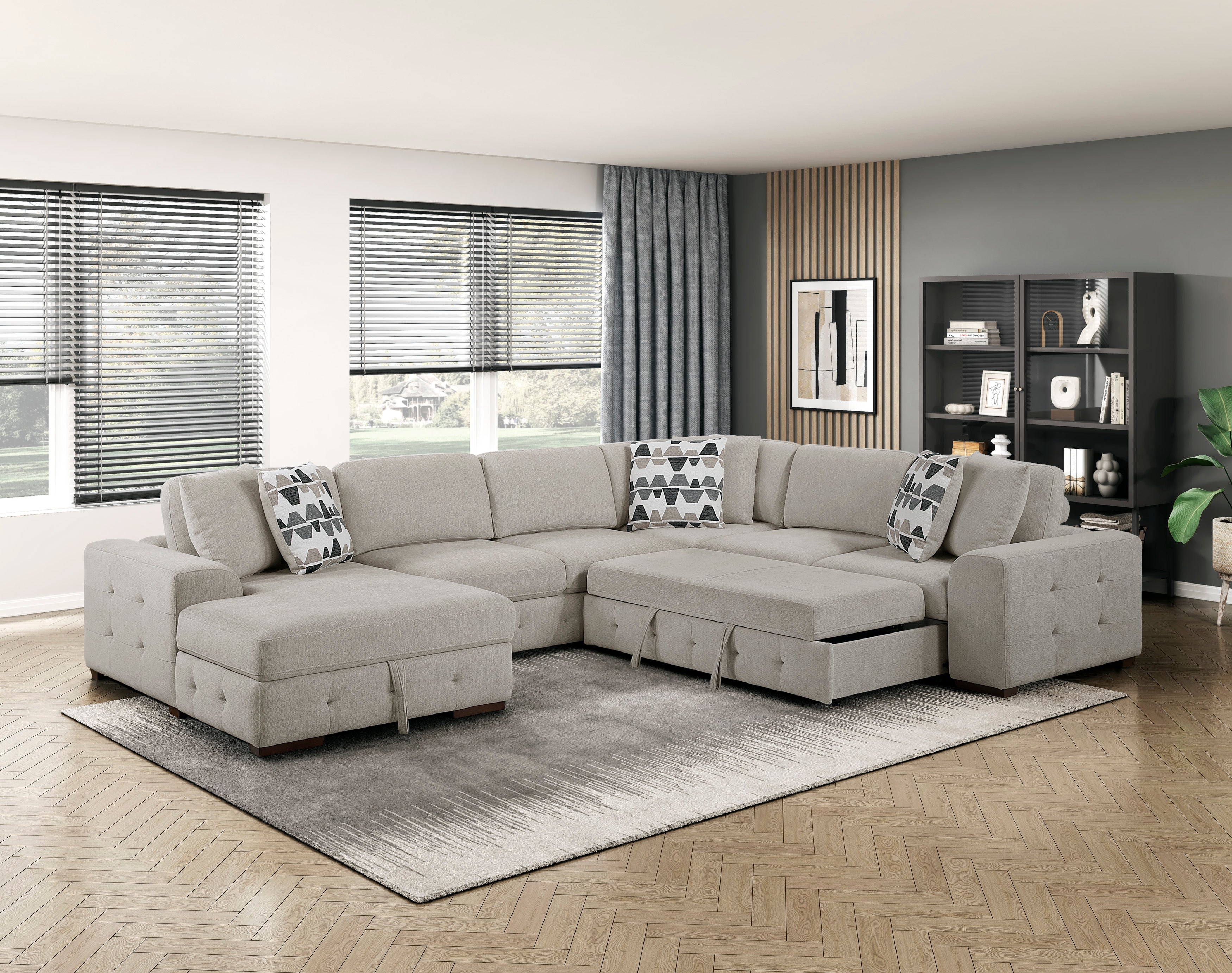 9624TP*42RLC (4)4-Piece Sectioanl with Left Chaise - 9624TP*42RLC