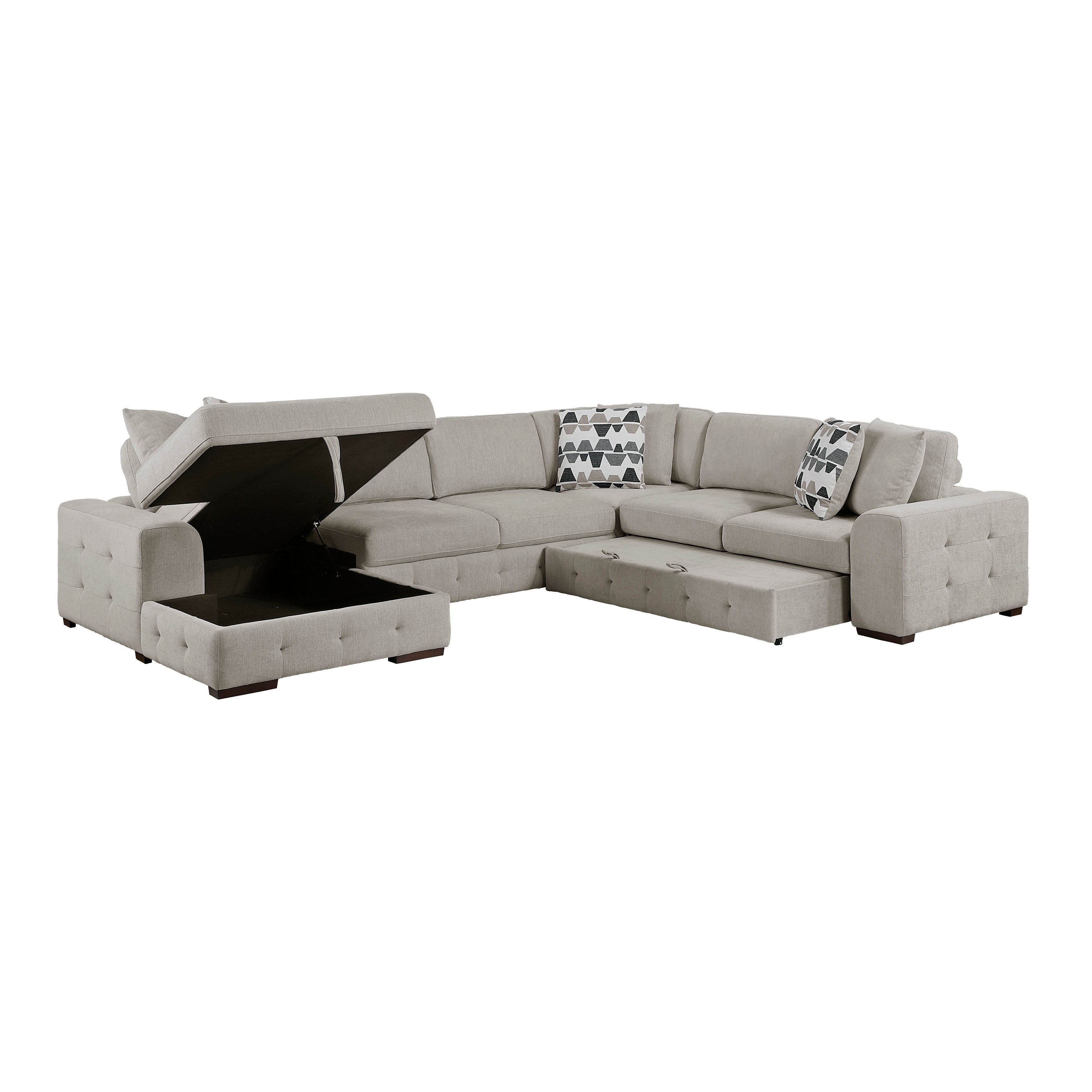 9624TP*42RLC (4)4-Piece Sectioanl with Left Chaise - 9624TP*42RLC