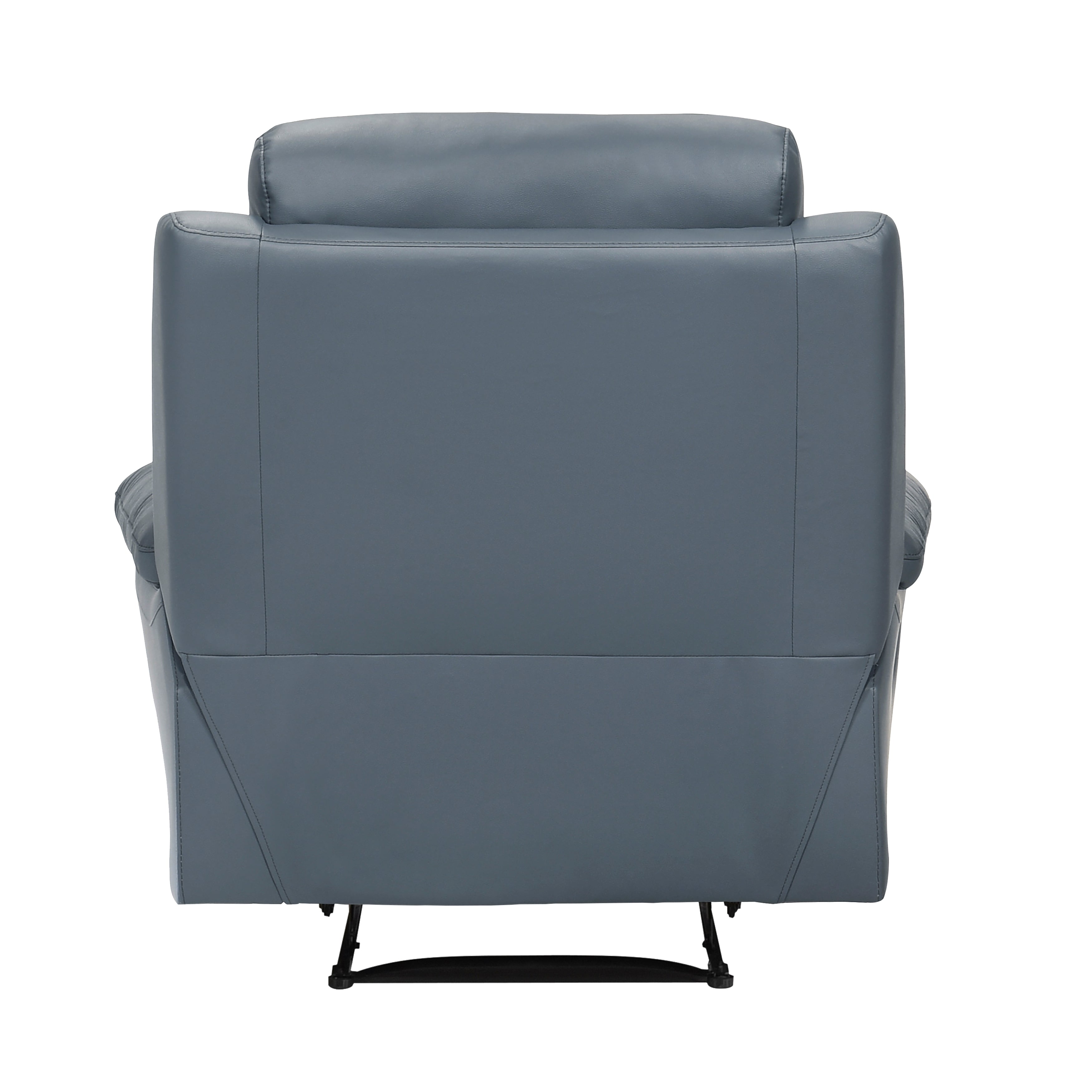 Hancock Blue Leather Double Reclining Living Room Set from Homelegance - Luna Furniture