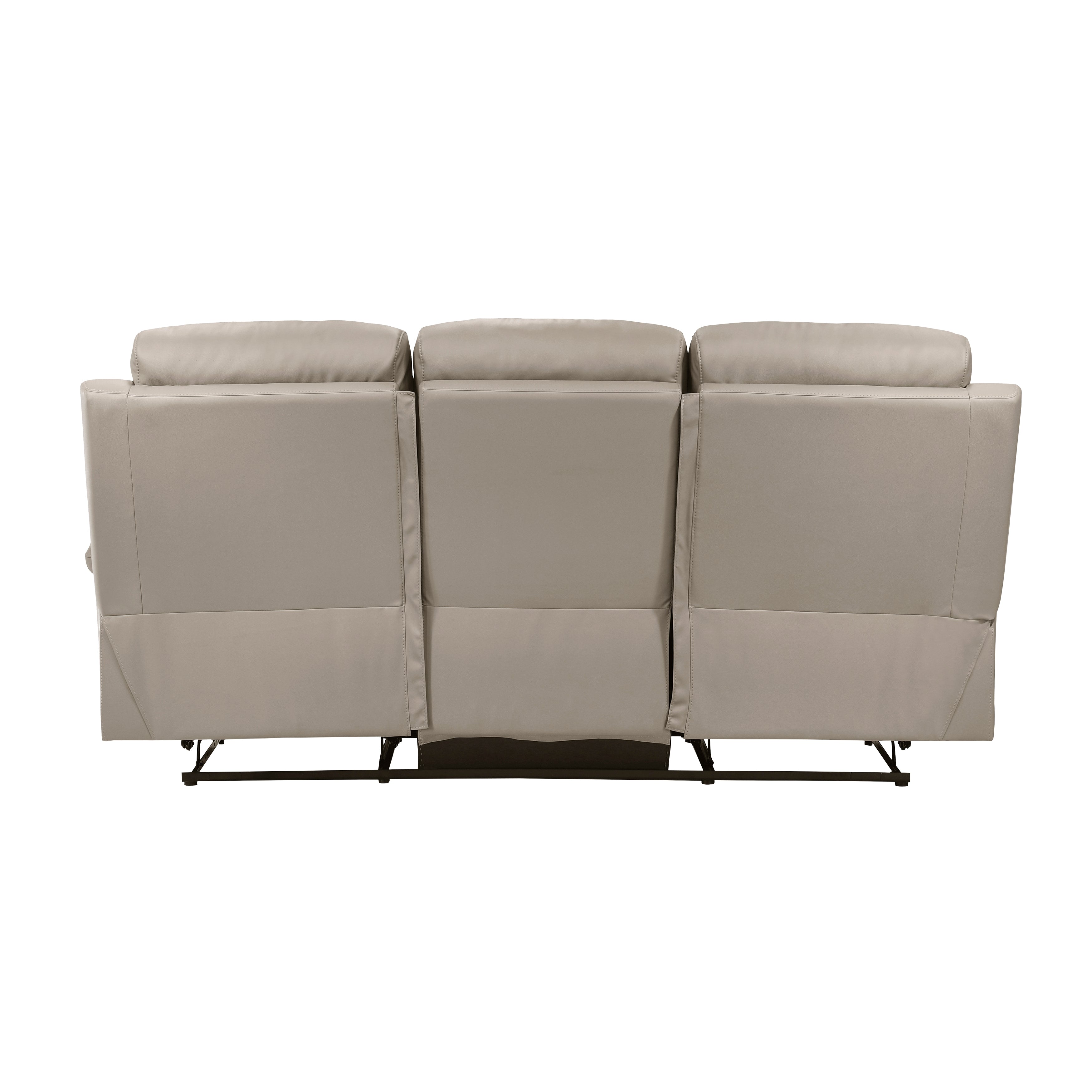 Hancock Latte Leather Double Reclining Living Room Set from Homelegance - Luna Furniture