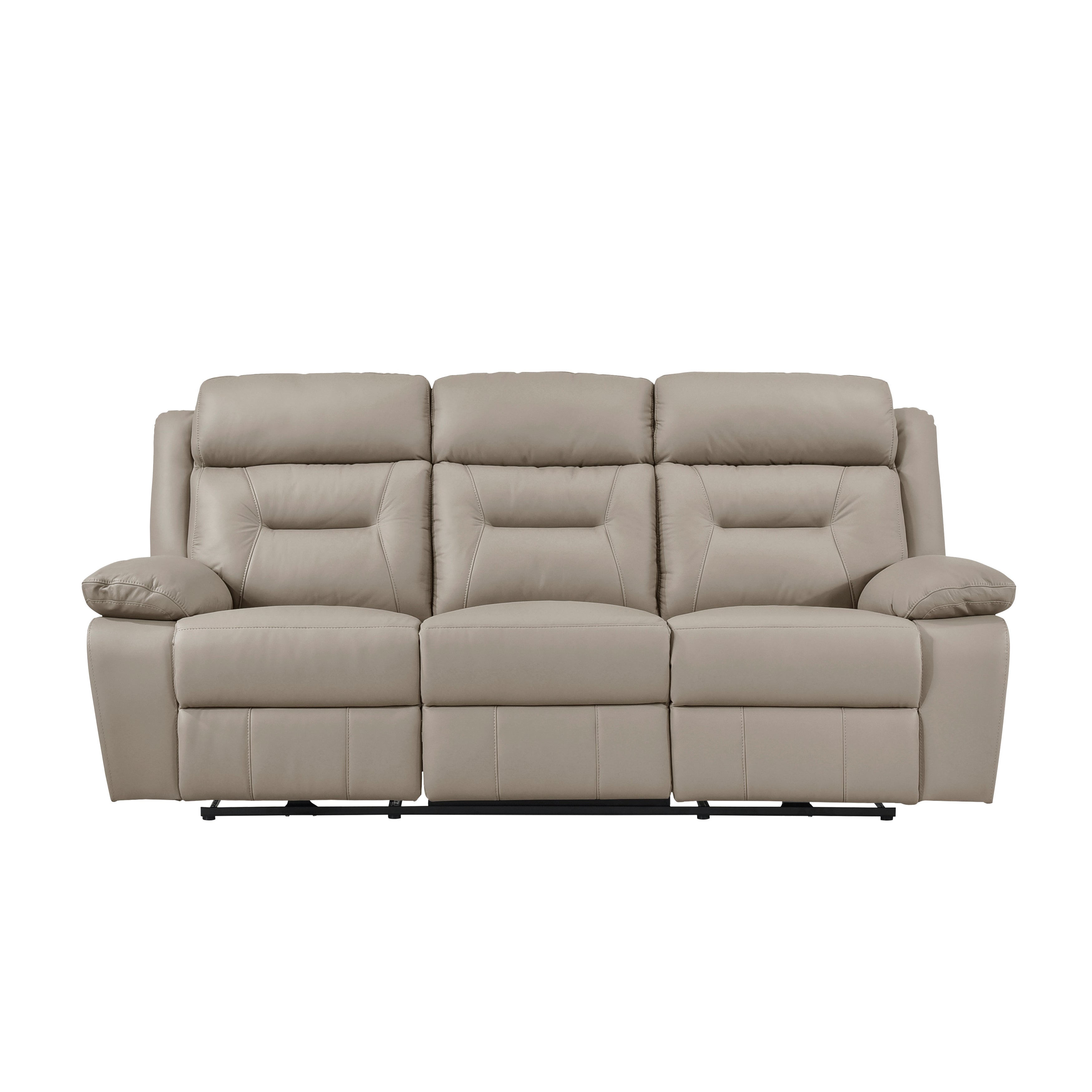 Laconia Latte Leather Power Double Reclining Living Room Set from Homelegance - Luna Furniture