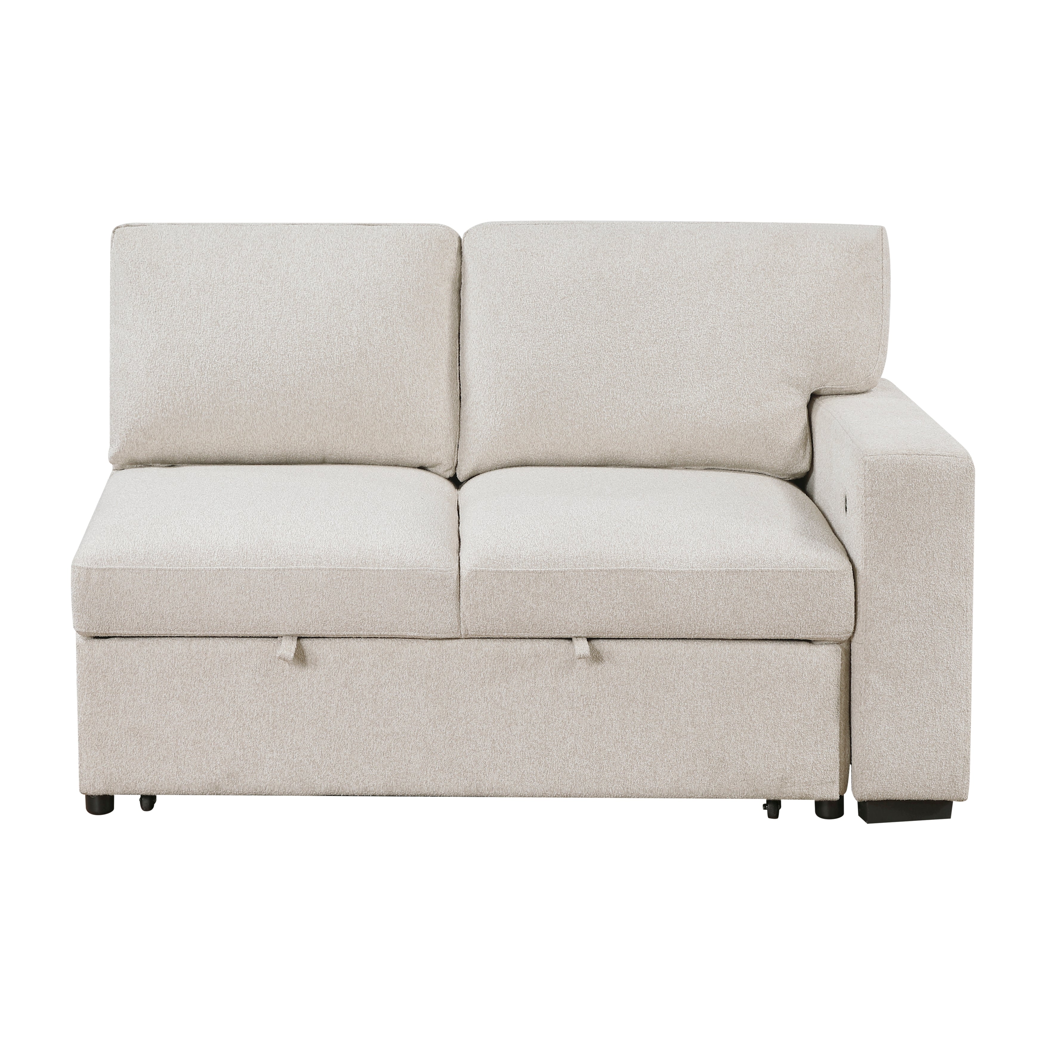 9630BE*3LC2R (3)Sectional with Left Chaise, Pull-out Bed and Hidden Storages, Charging Ports - 9630BE*3LC2R